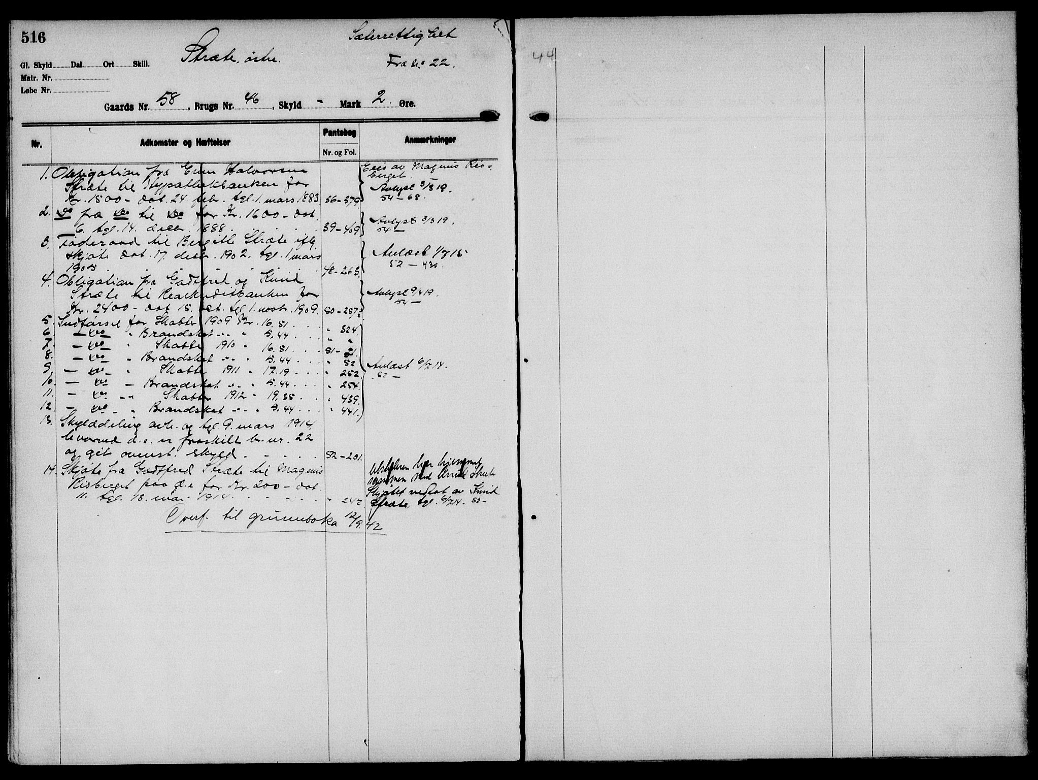 Solør tingrett, AV/SAH-TING-008/H/Ha/Hak/L0004: Mortgage register no. IV, 1900-1935, p. 516