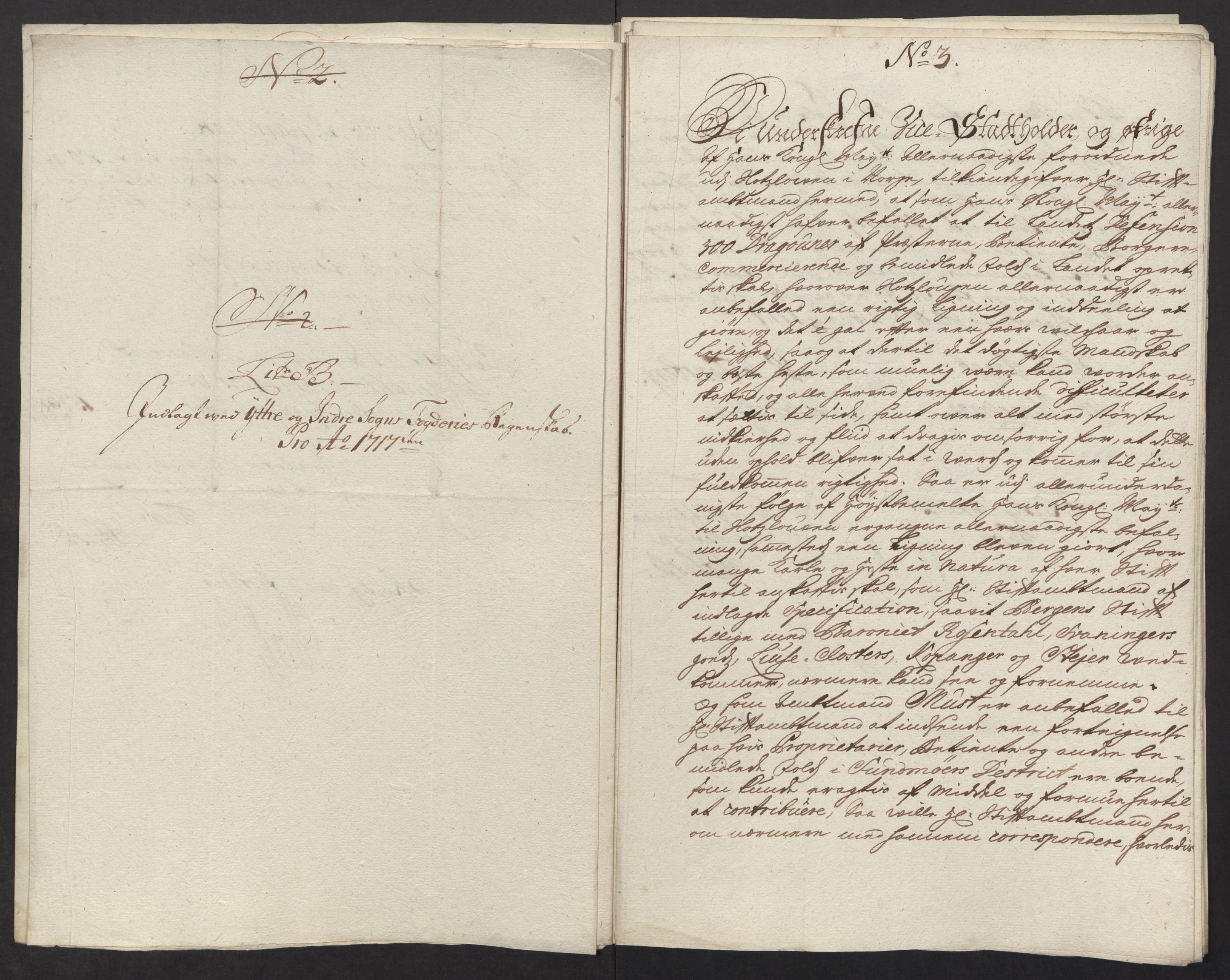 Rentekammeret inntil 1814, Reviderte regnskaper, Fogderegnskap, AV/RA-EA-4092/R52/L3321: Fogderegnskap Sogn, 1717-1718, p. 275