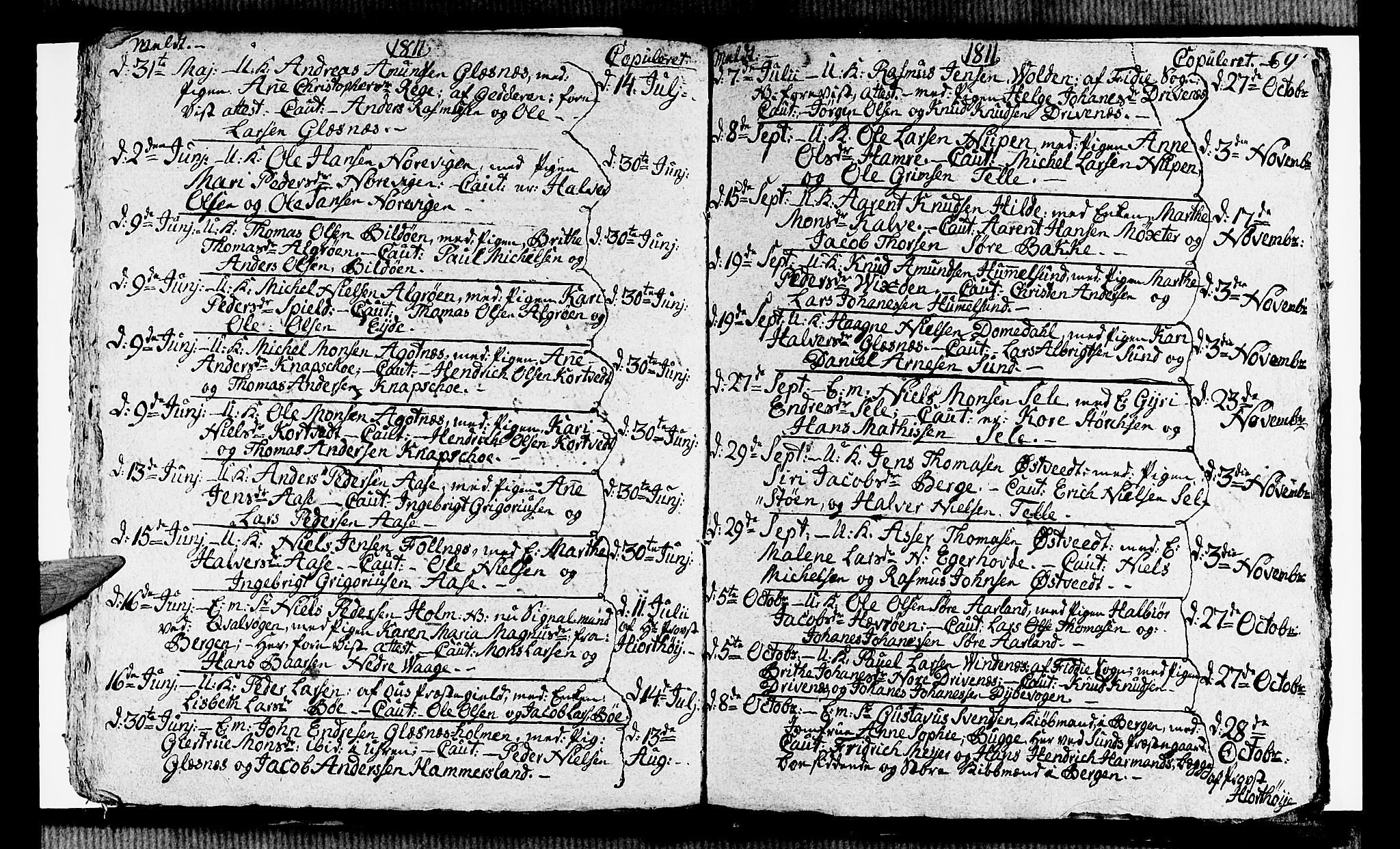 Sund sokneprestembete, AV/SAB-A-99930: Parish register (official) no. A 8, 1788-1815, p. 70