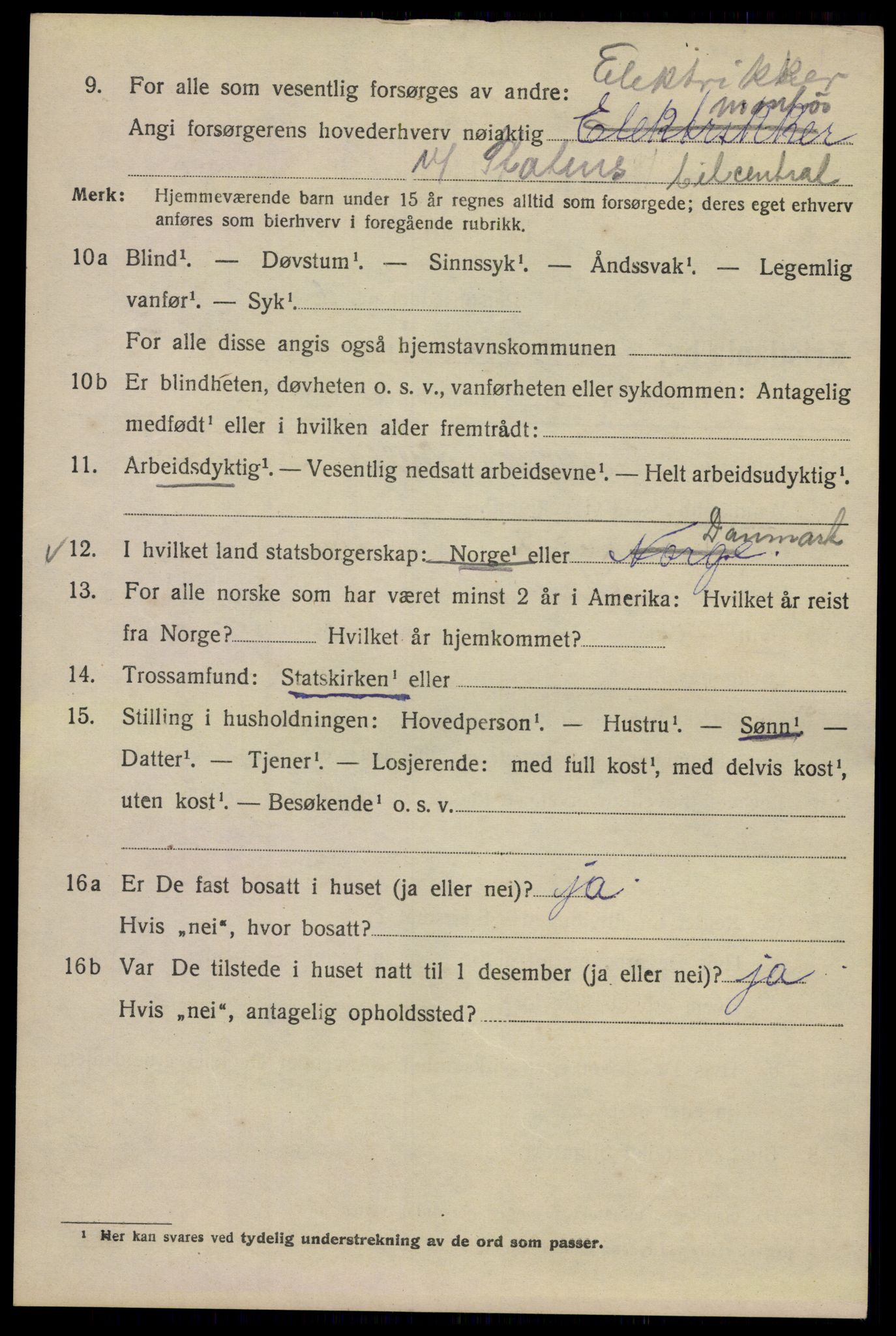 SAO, 1920 census for Kristiania, 1920, p. 462078