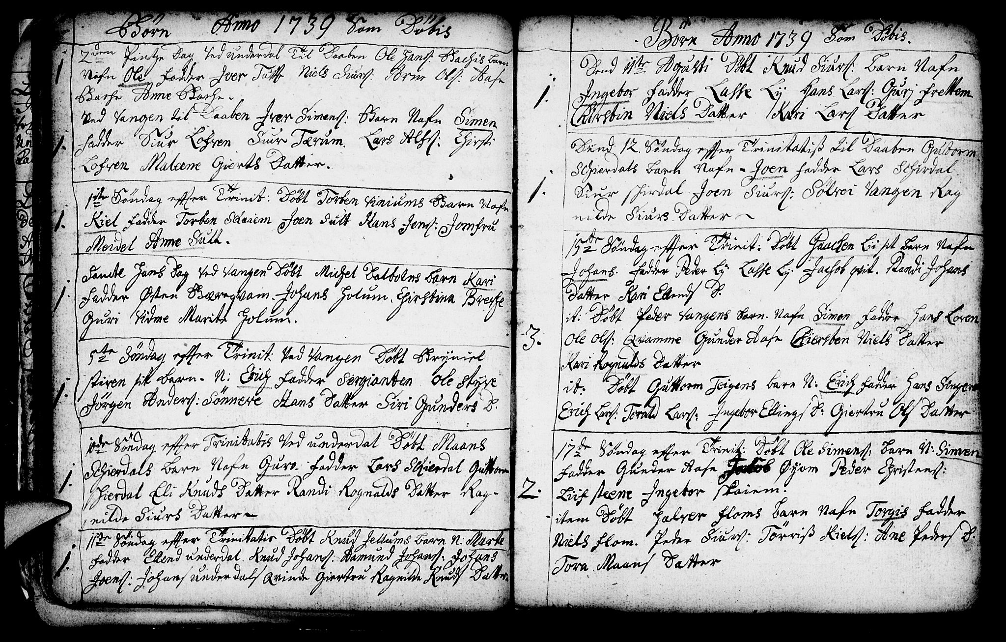 Aurland sokneprestembete, AV/SAB-A-99937/H/Ha/Haa/L0003: Parish register (official) no. A 3, 1735-1761, p. 23