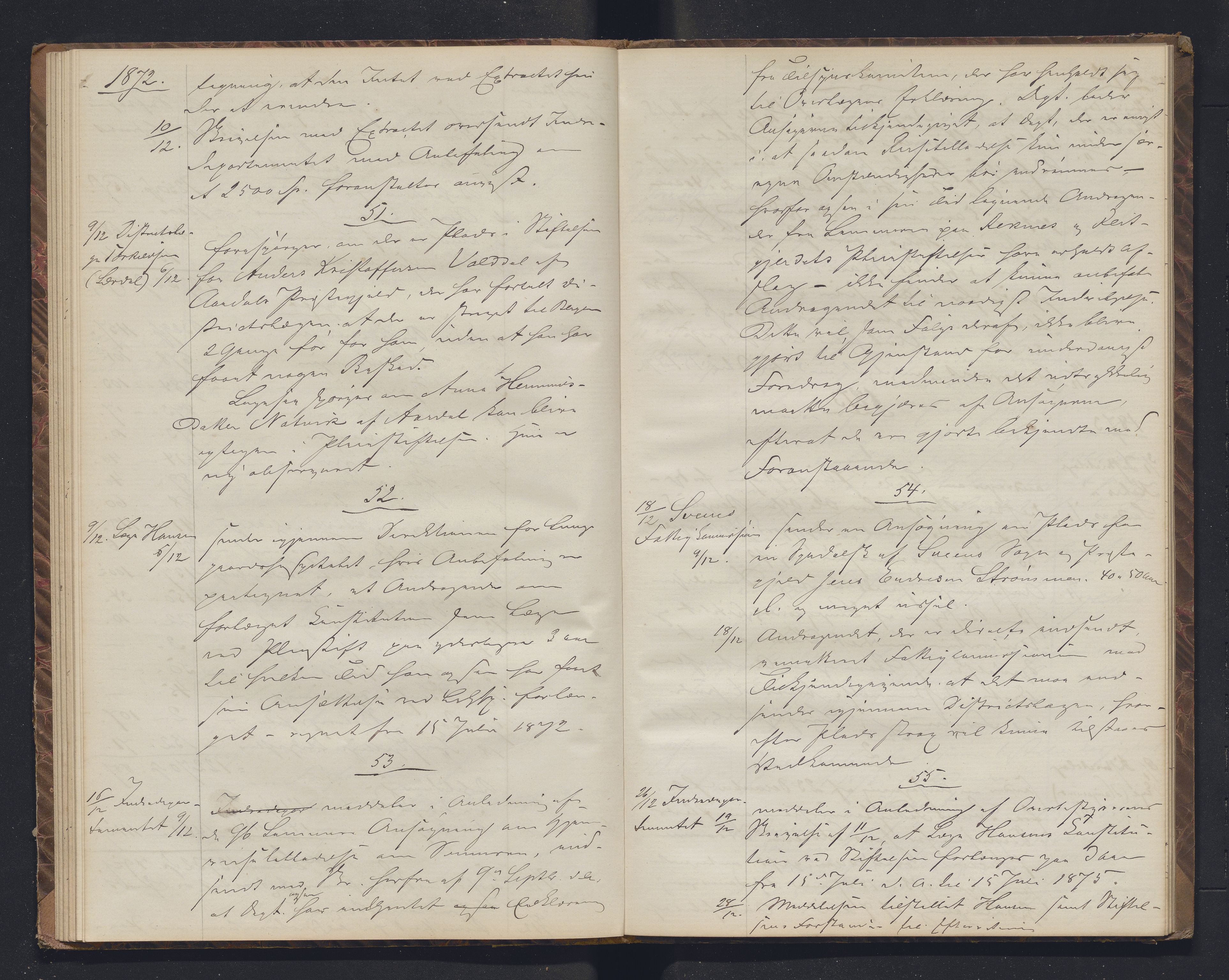 Lepraarkiver - Pleiestiftelsen for spedalske no.1, AV/SAB-A-60601/B.c/L0005: Journal, 1868-1875