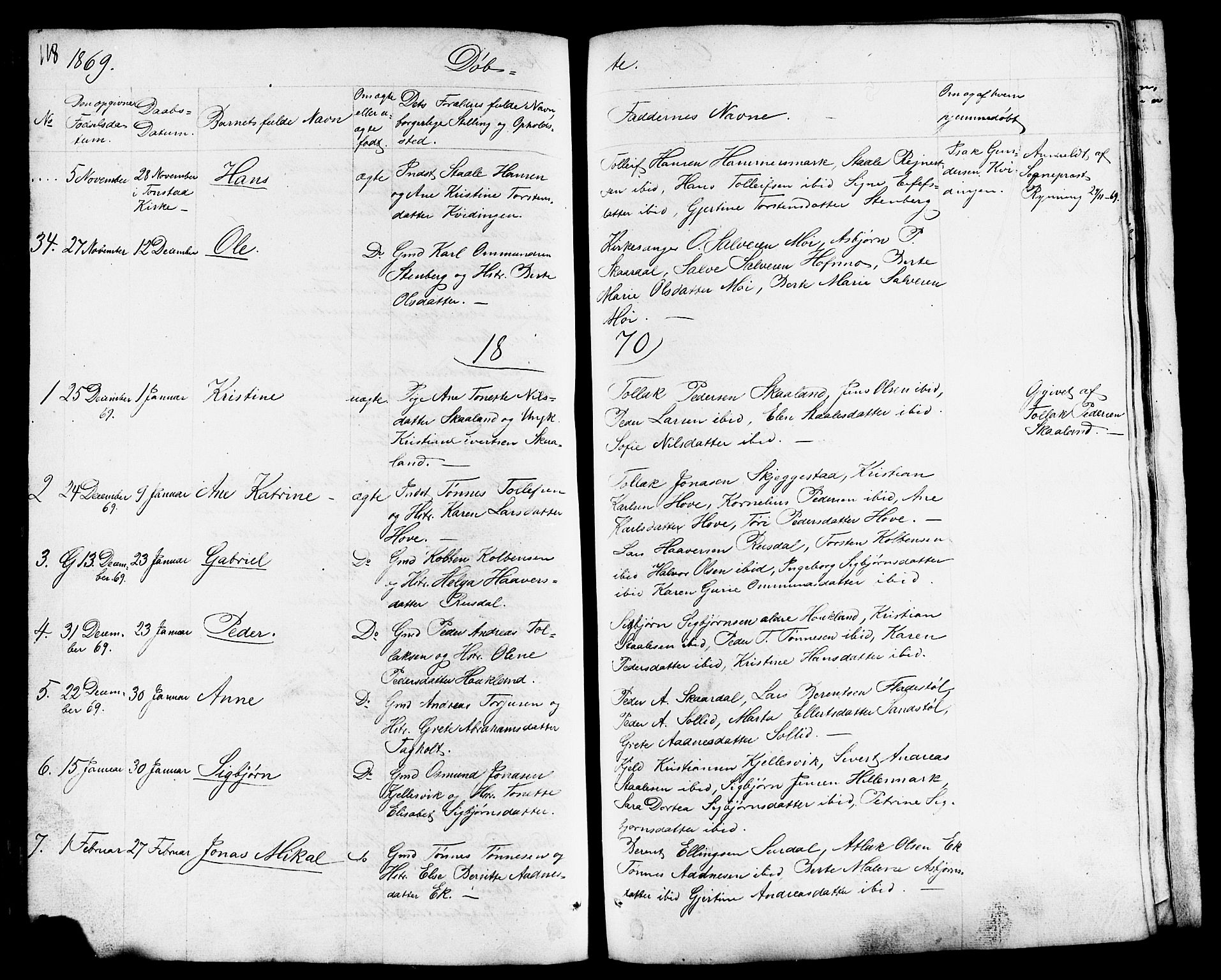 Lund sokneprestkontor, AV/SAST-A-101809/S07/L0003: Parish register (copy) no. B 3, 1848-1885, p. 118