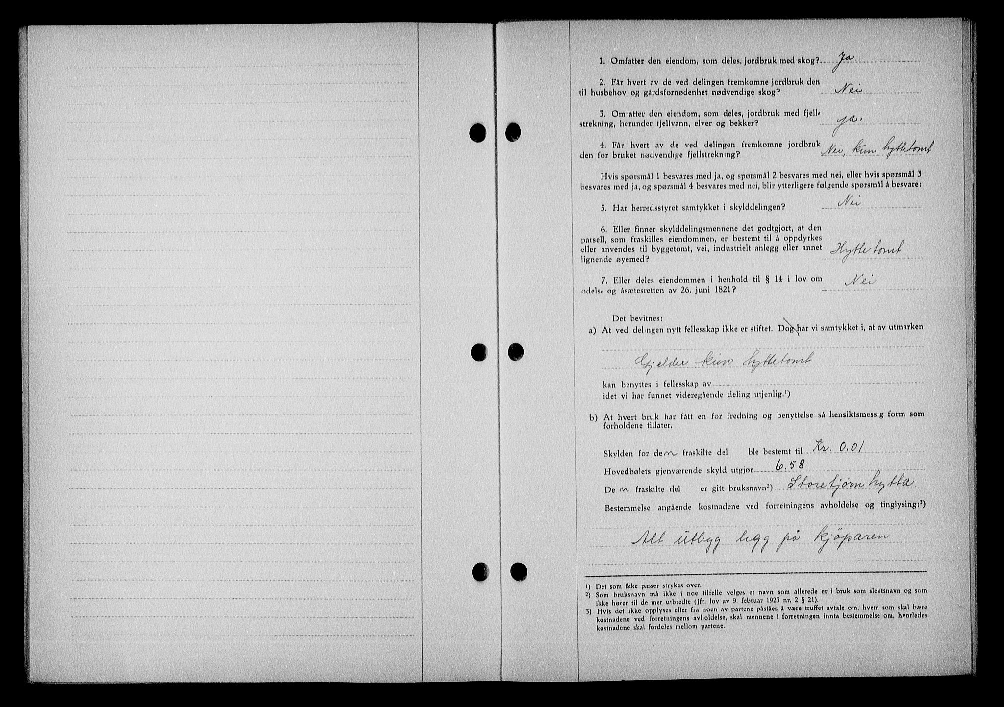 Nedenes sorenskriveri, AV/SAK-1221-0006/G/Gb/Gba/L0049: Mortgage book no. A-III, 1941-1942, Diary no: : 1074/1942