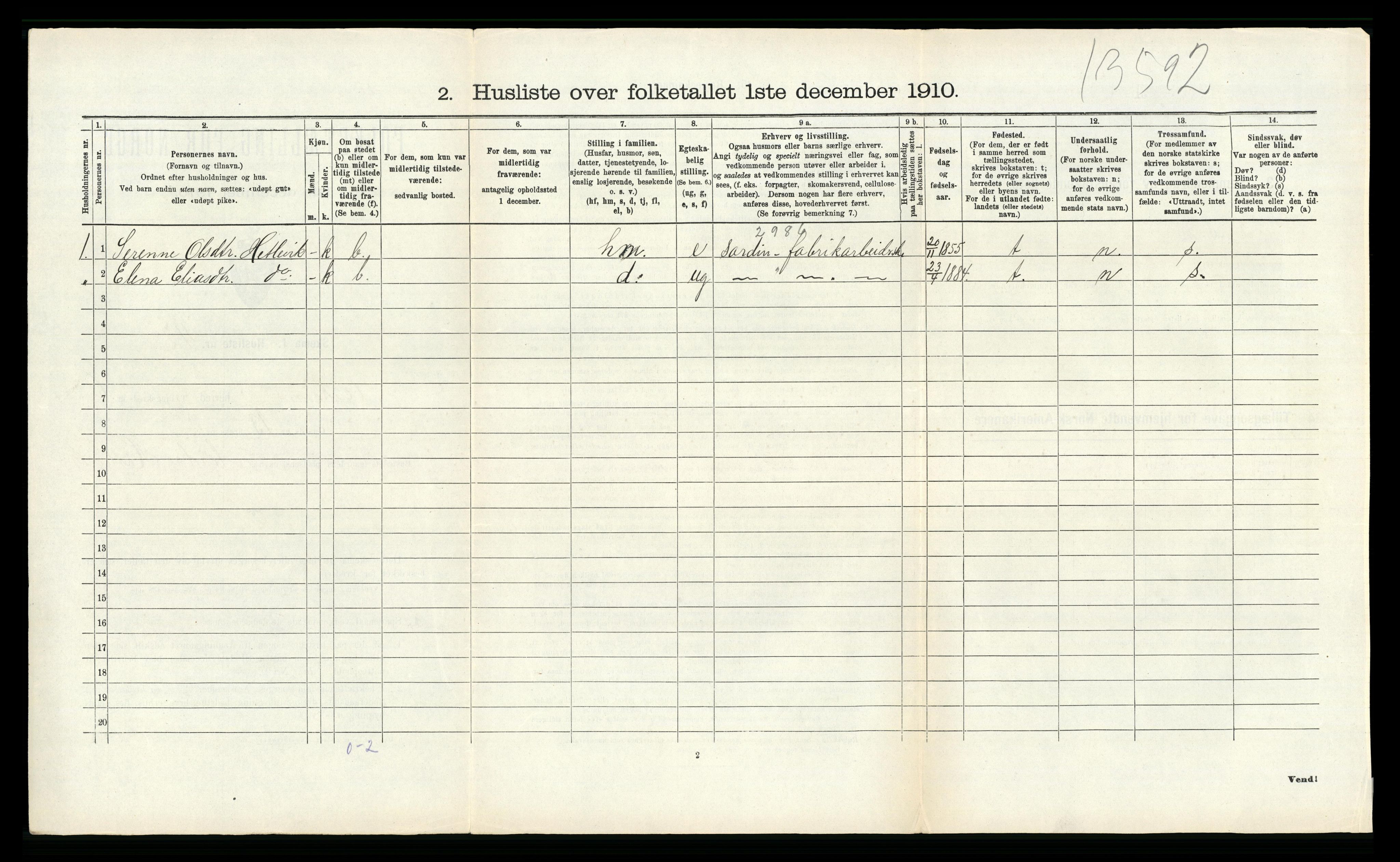 RA, 1910 census for Askøy, 1910, p. 977