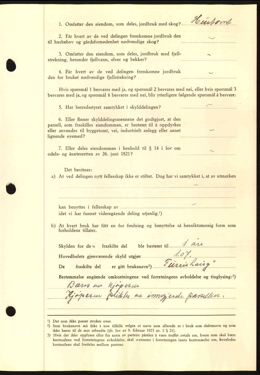 Nordmøre sorenskriveri, AV/SAT-A-4132/1/2/2Ca: Mortgage book no. A91, 1941-1942, Diary no: : 2161/1941