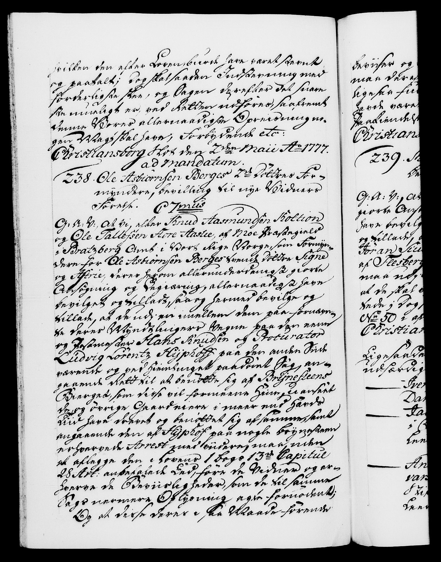 Danske Kanselli 1572-1799, RA/EA-3023/F/Fc/Fca/Fcaa/L0047: Norske registre, 1776-1778, p. 481b