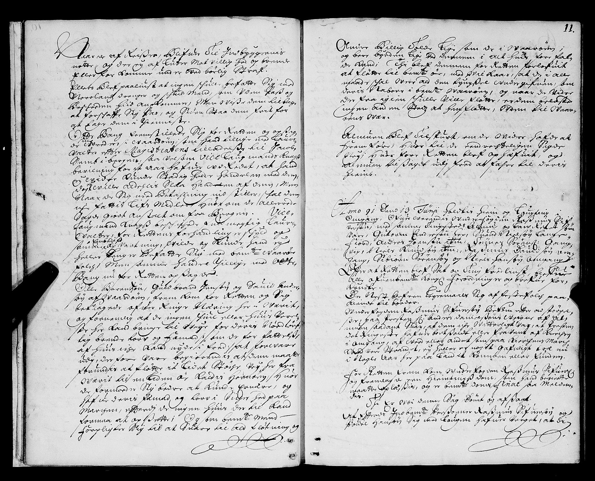 Nordland og Finnmarks lagstol, AV/SAT-A-5608/X/L0004: Justisprotokoll, 1688-1691, p. 10b-11a
