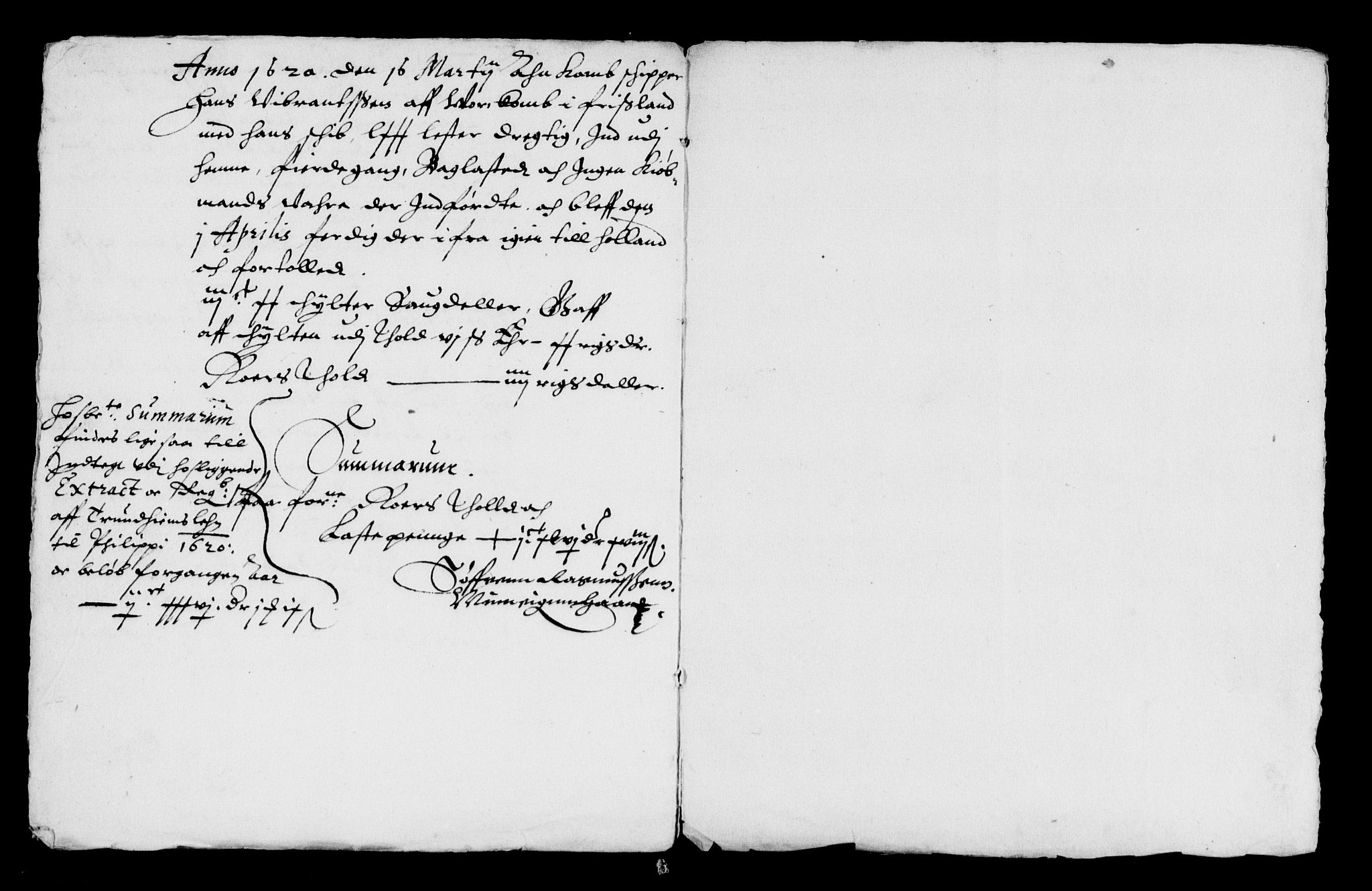 Rentekammeret inntil 1814, Reviderte regnskaper, Lensregnskaper, AV/RA-EA-5023/R/Rb/Rbw/L0018: Trondheim len, 1618-1620