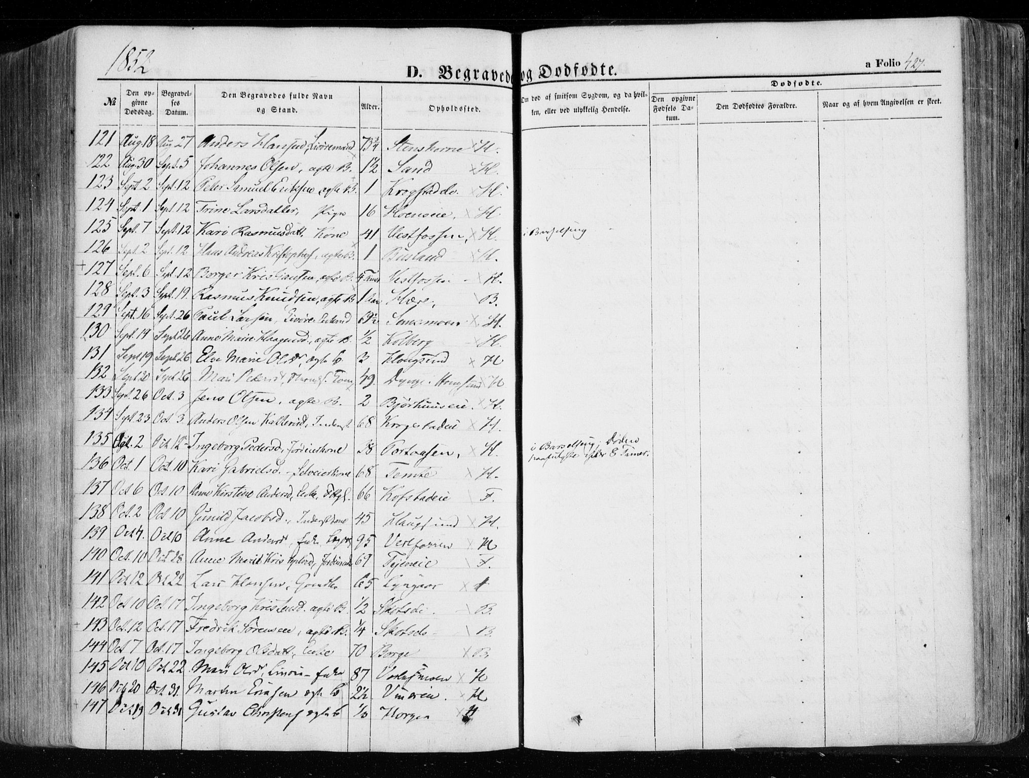 Eiker kirkebøker, SAKO/A-4/F/Fa/L0014: Parish register (official) no. I 14, 1846-1854, p. 427