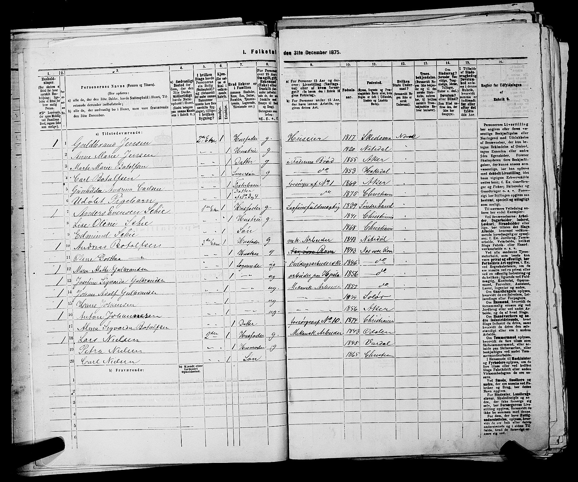 RA, 1875 census for 0301 Kristiania, 1875, p. 6792