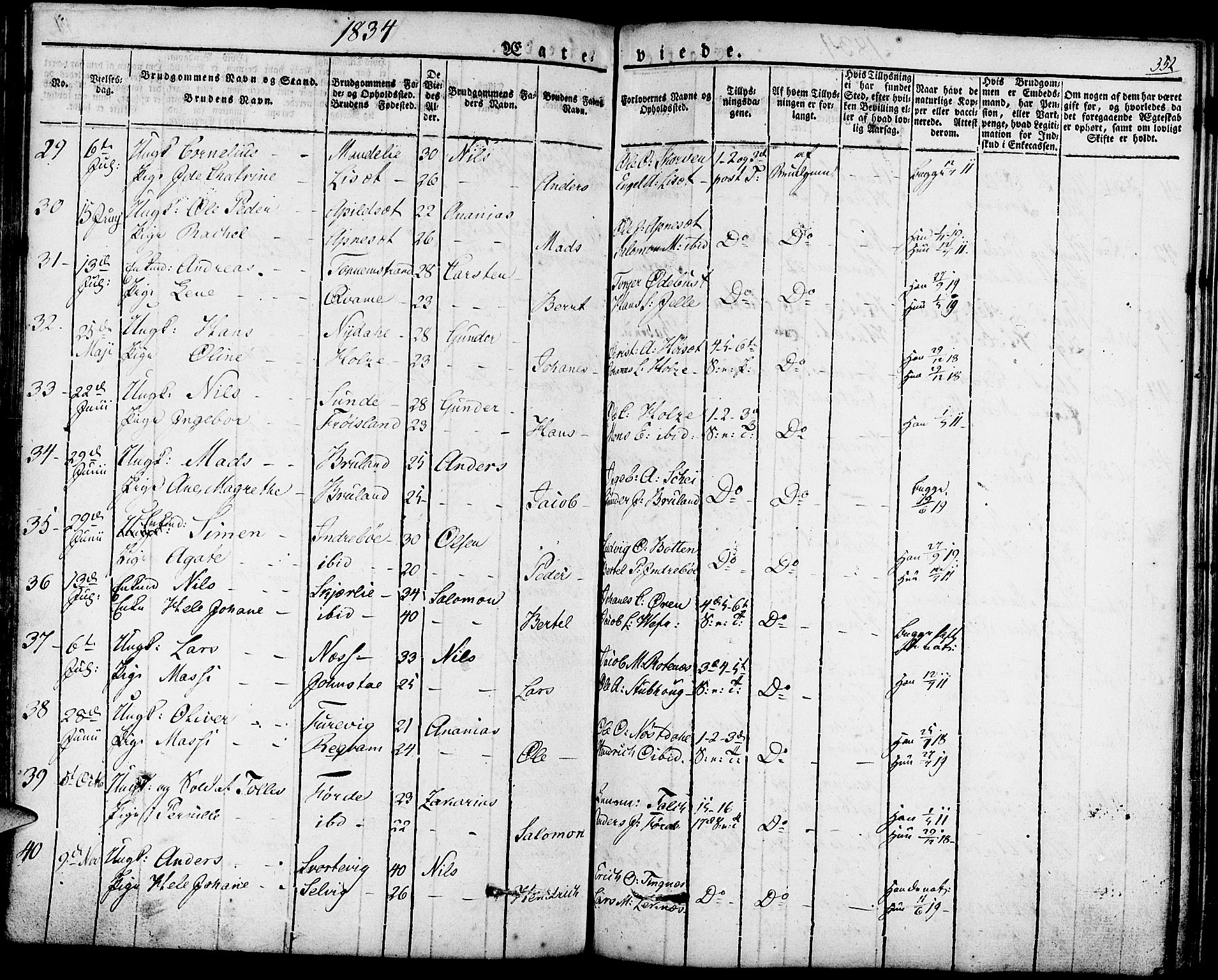 Førde sokneprestembete, AV/SAB-A-79901/H/Haa/Haaa/L0006: Parish register (official) no. A 6, 1821-1842, p. 352