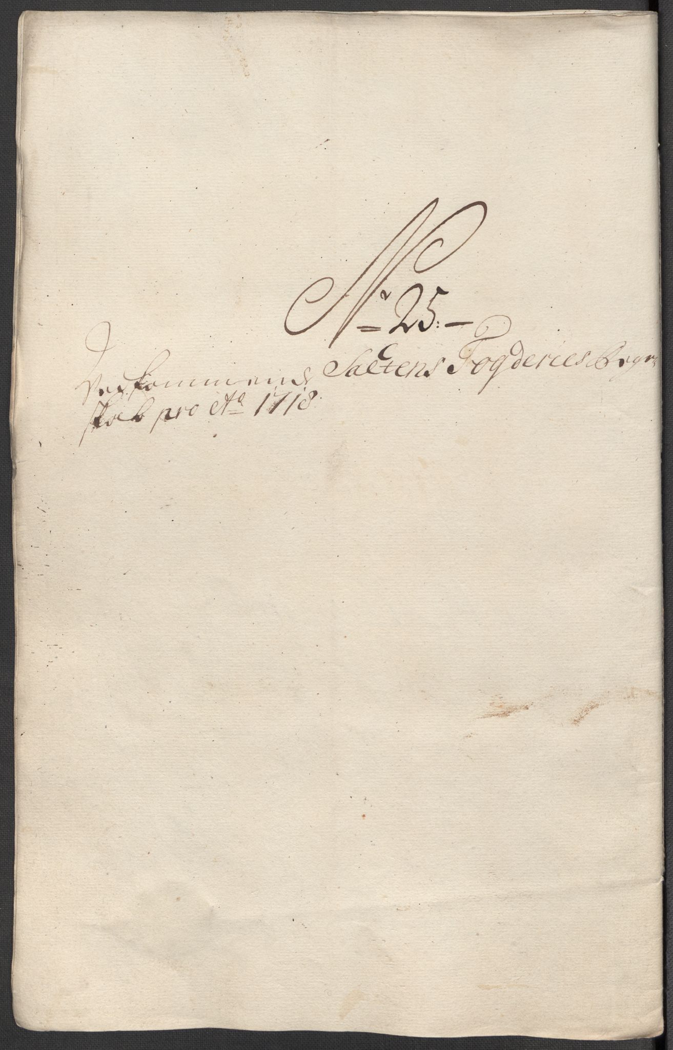 Rentekammeret inntil 1814, Reviderte regnskaper, Fogderegnskap, AV/RA-EA-4092/R66/L4588: Fogderegnskap Salten, 1718, p. 236