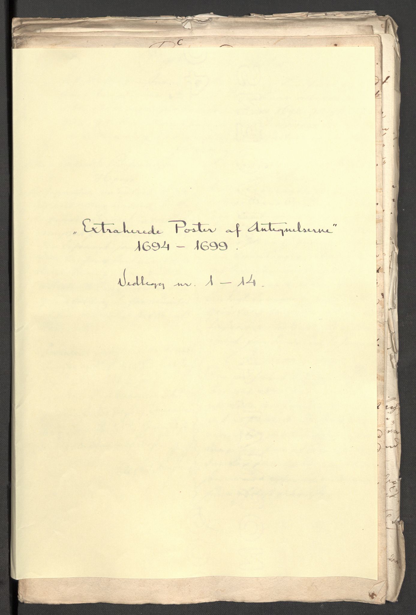 Rentekammeret inntil 1814, Reviderte regnskaper, Fogderegnskap, RA/EA-4092/R53/L3424: Fogderegnskap Sunn- og Nordfjord, 1699, p. 543
