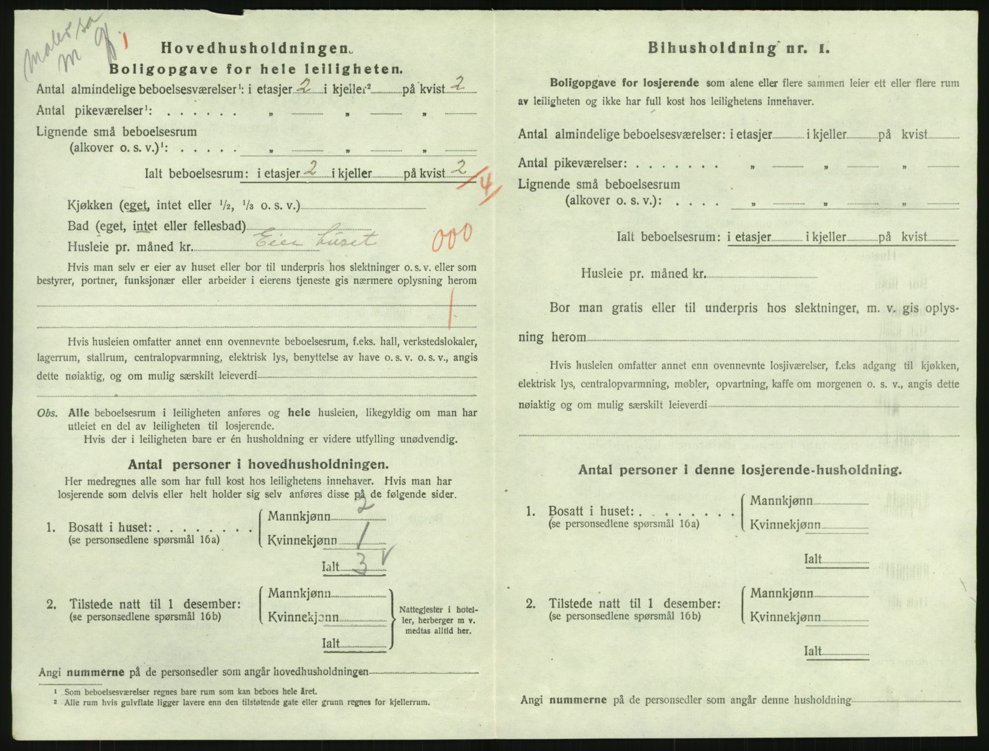 SAK, 1920 census for Lillesand, 1920, p. 1108