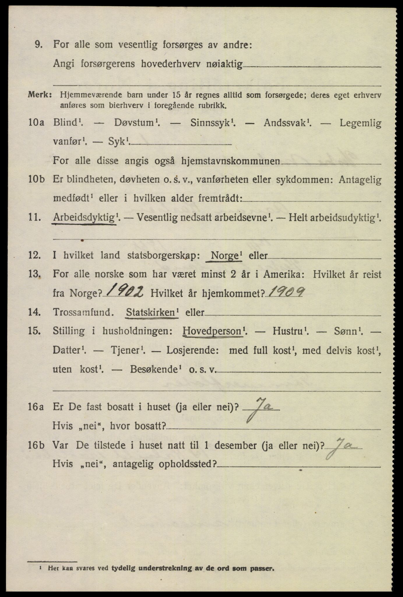 SAK, 1920 census for Vestre Moland, 1920, p. 5214