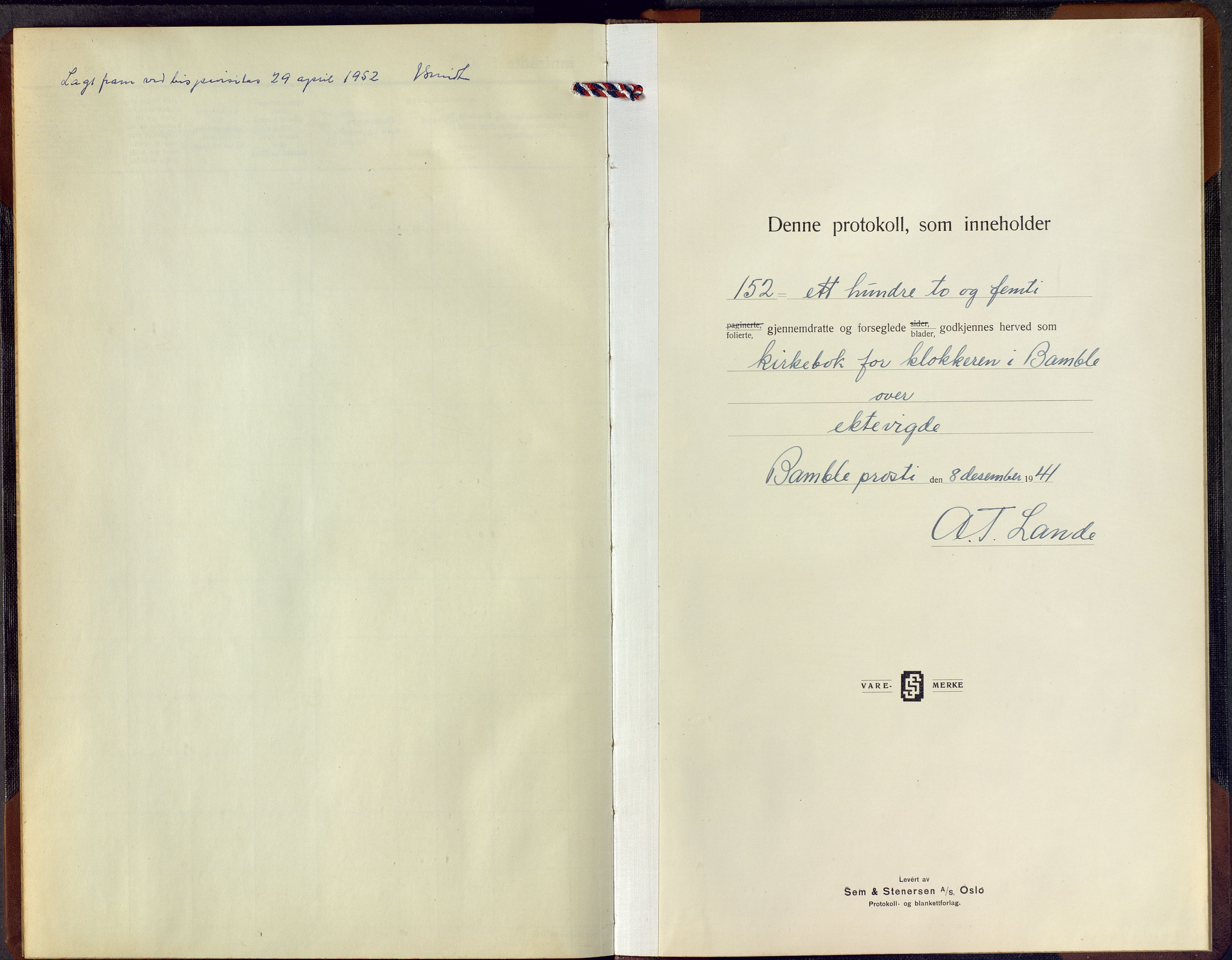 Bamble kirkebøker, SAKO/A-253/G/Ga/L0013: Parish register (copy) no. I 13, 1941-1949