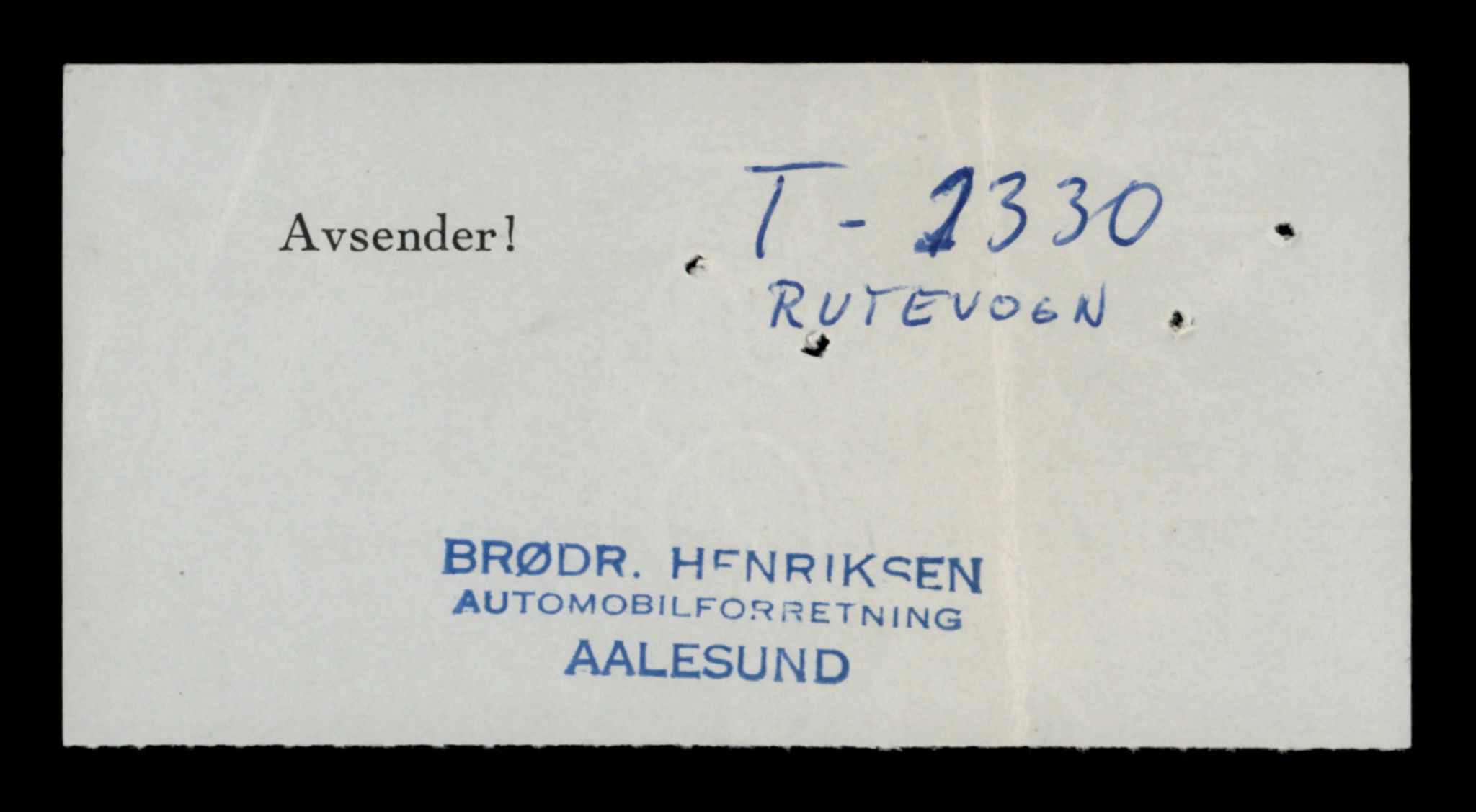 Møre og Romsdal vegkontor - Ålesund trafikkstasjon, SAT/A-4099/F/Fe/L0012: Registreringskort for kjøretøy T 1290 - T 1450, 1927-1998, p. 982