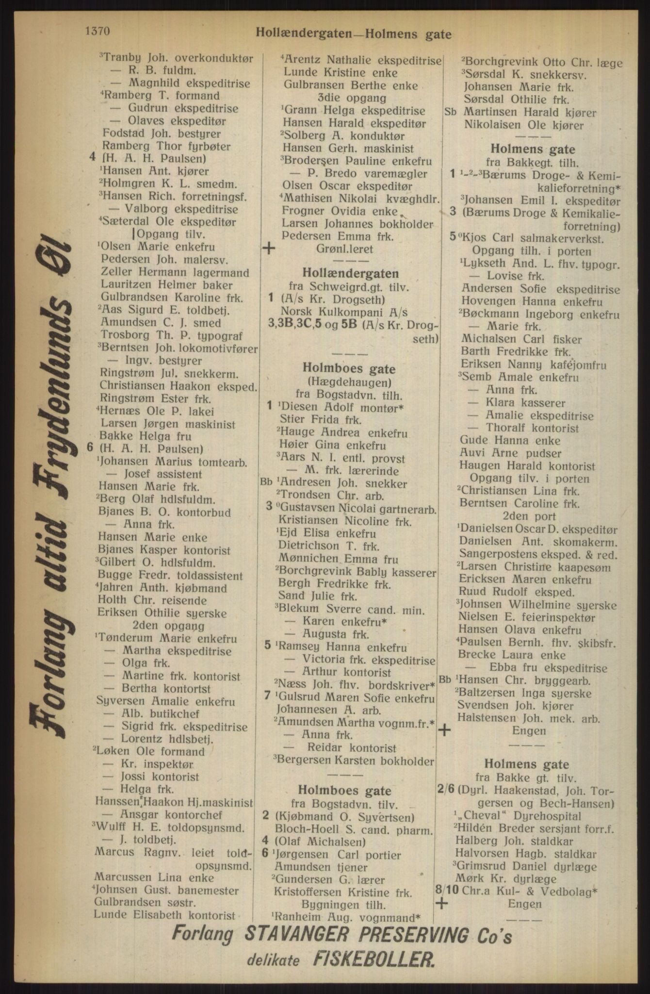 Kristiania/Oslo adressebok, PUBL/-, 1914, p. 1370