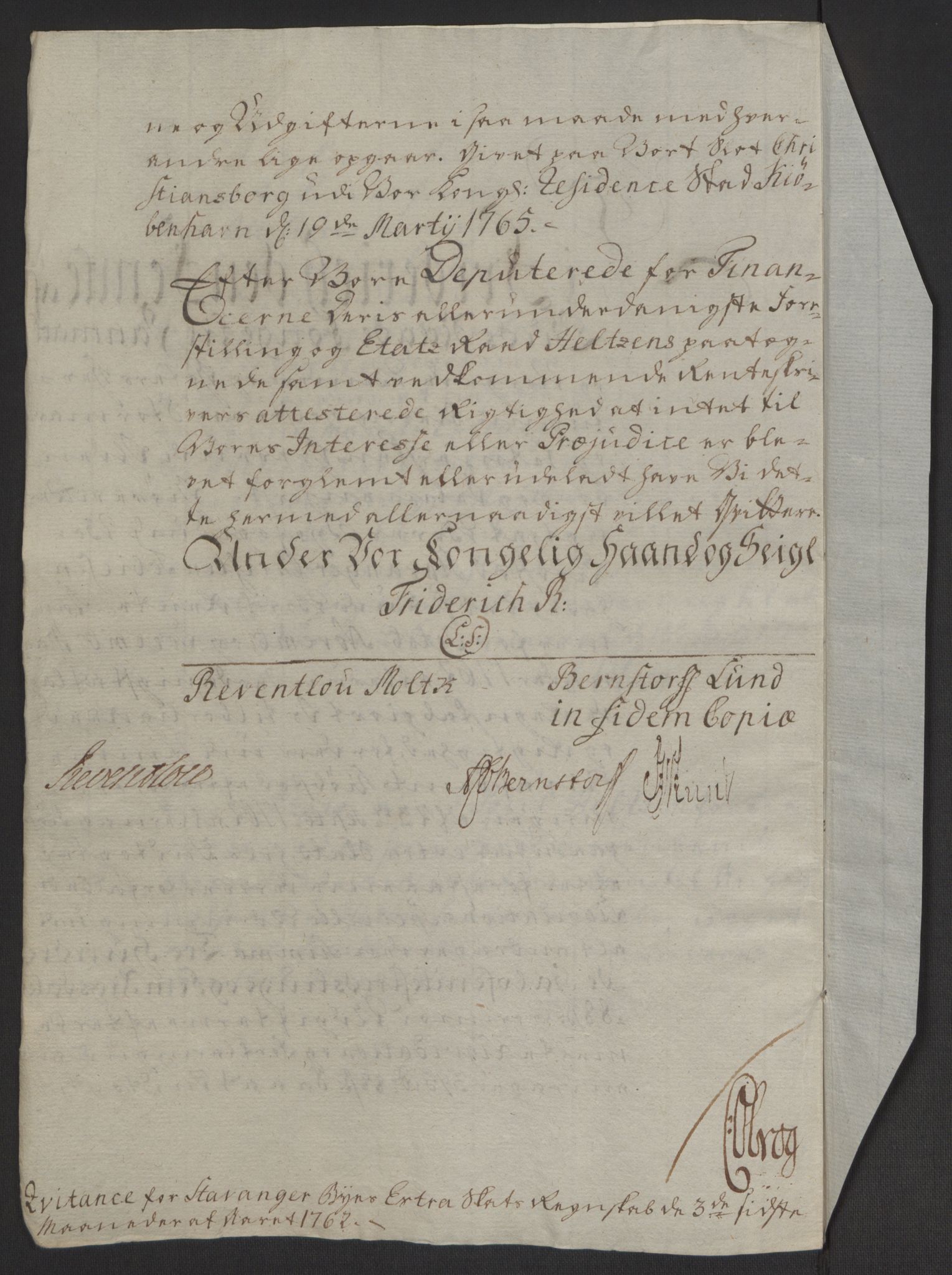 Rentekammeret inntil 1814, Reviderte regnskaper, Byregnskaper, AV/RA-EA-4066/R/Ro/L0305/0001: [O6] Kontribusjonsregnskap / Ekstraskatt, 1762-1768, p. 14