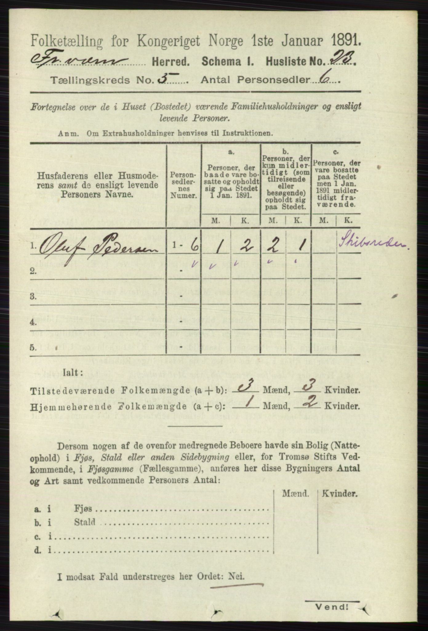 RA, 1891 census for 0798 Fredriksvern, 1891, p. 998