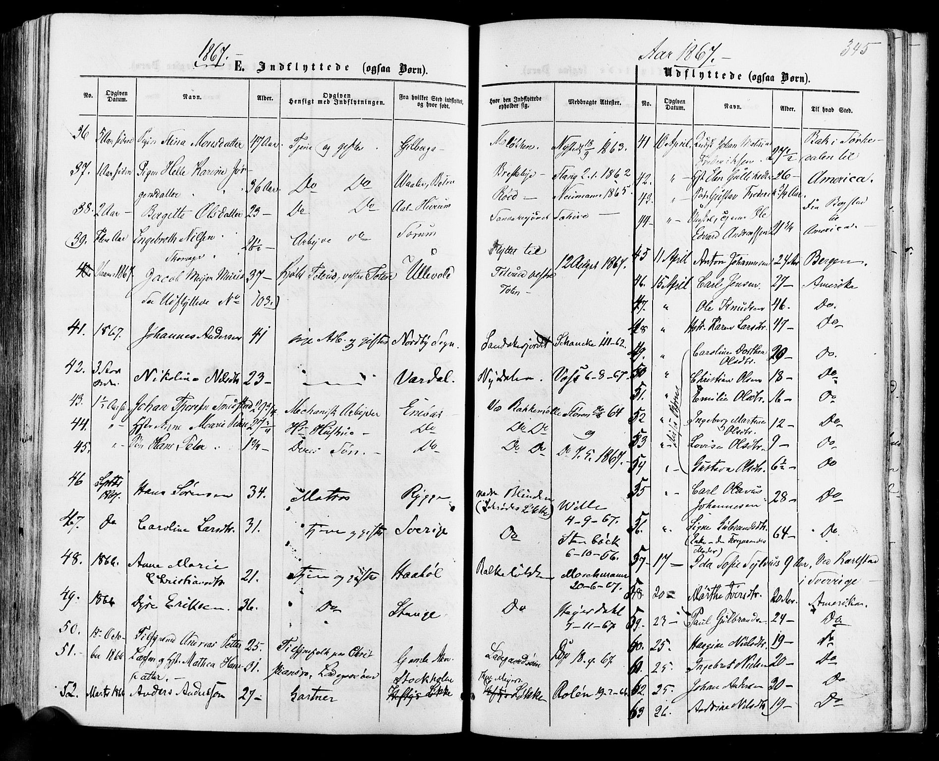 Vestre Aker prestekontor Kirkebøker, SAO/A-10025/F/Fa/L0005: Parish register (official) no. 5, 1859-1877, p. 345