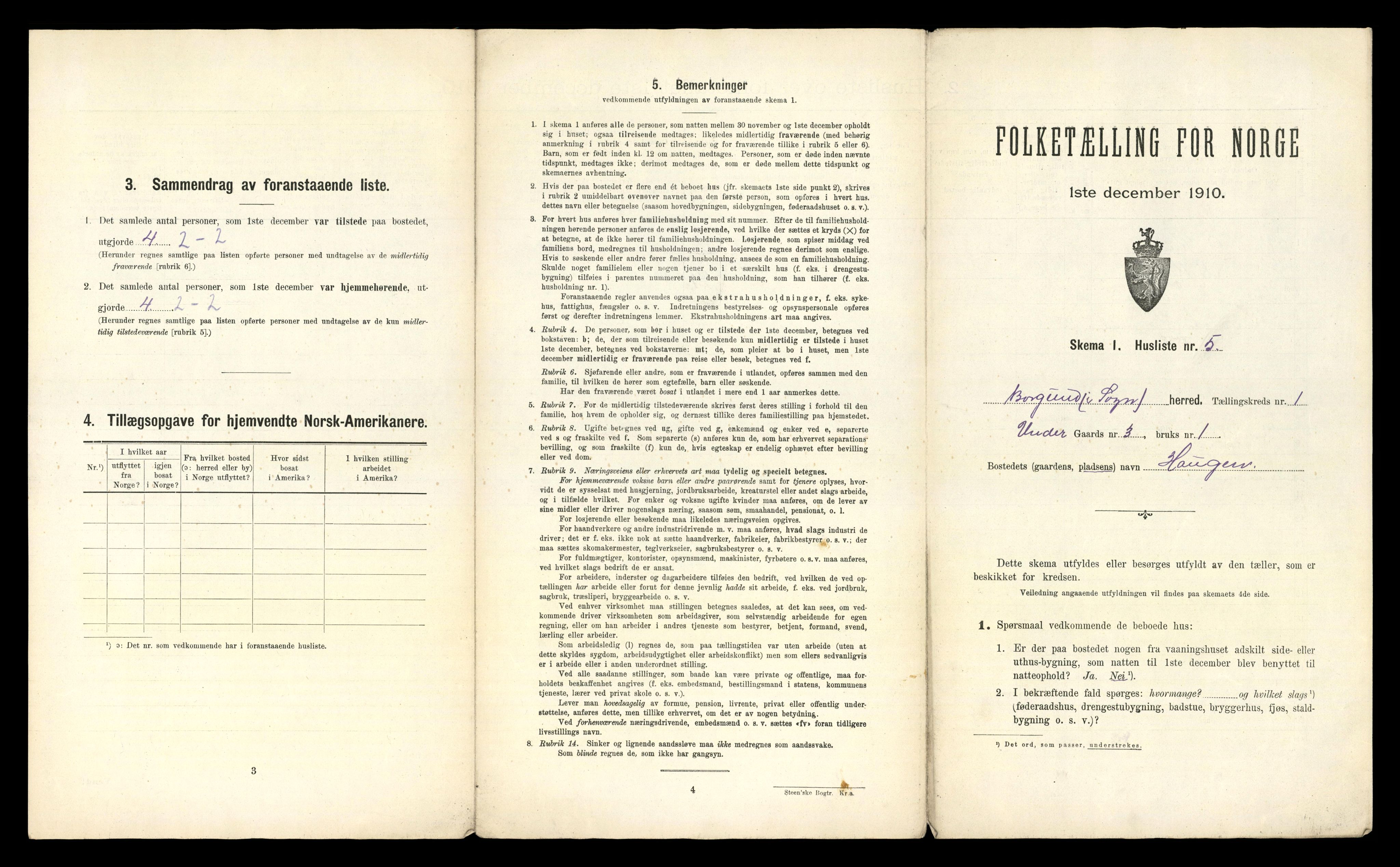 RA, 1910 census for Borgund, 1910, p. 25