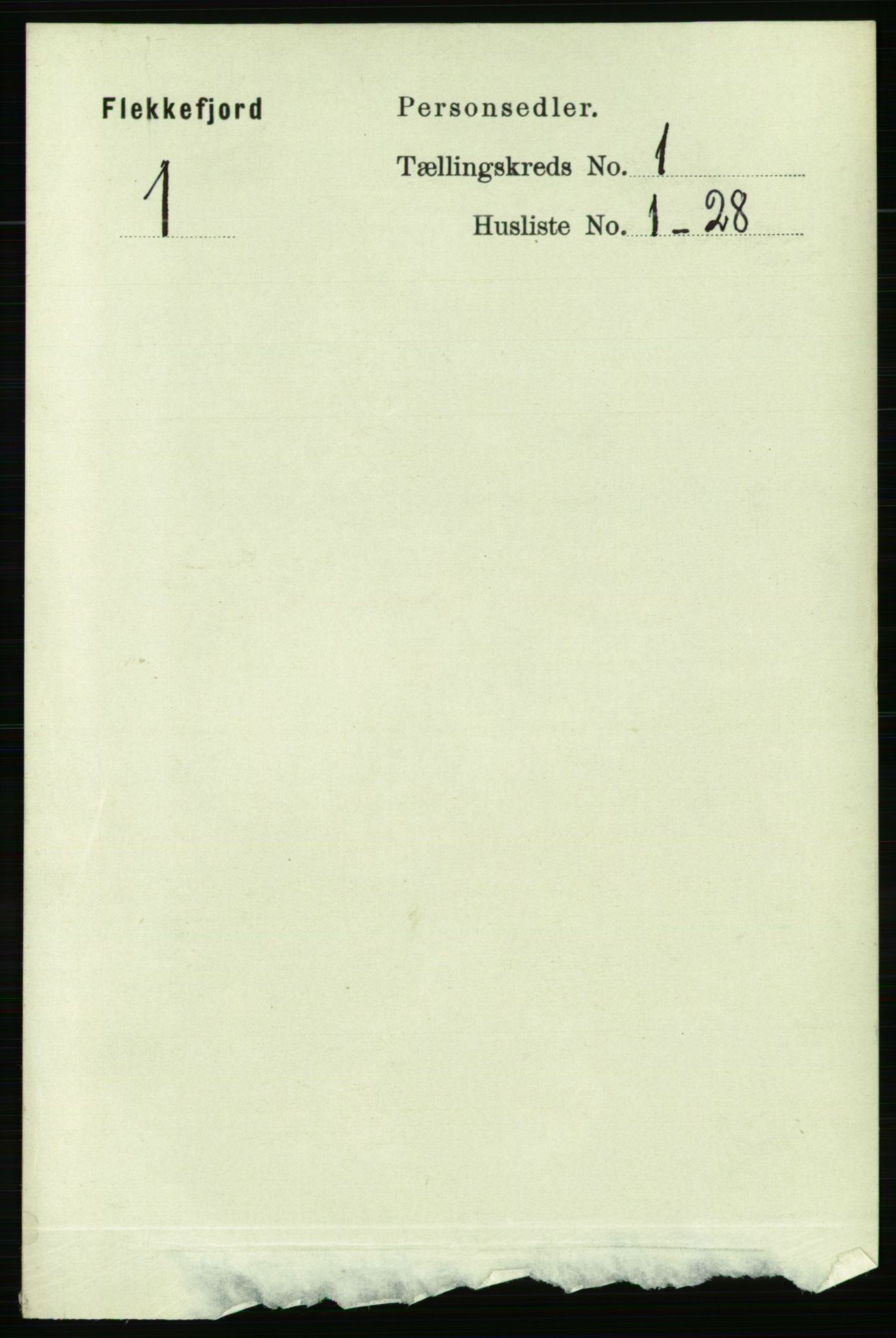 RA, 1891 census for 1004 Flekkefjord, 1891, p. 668