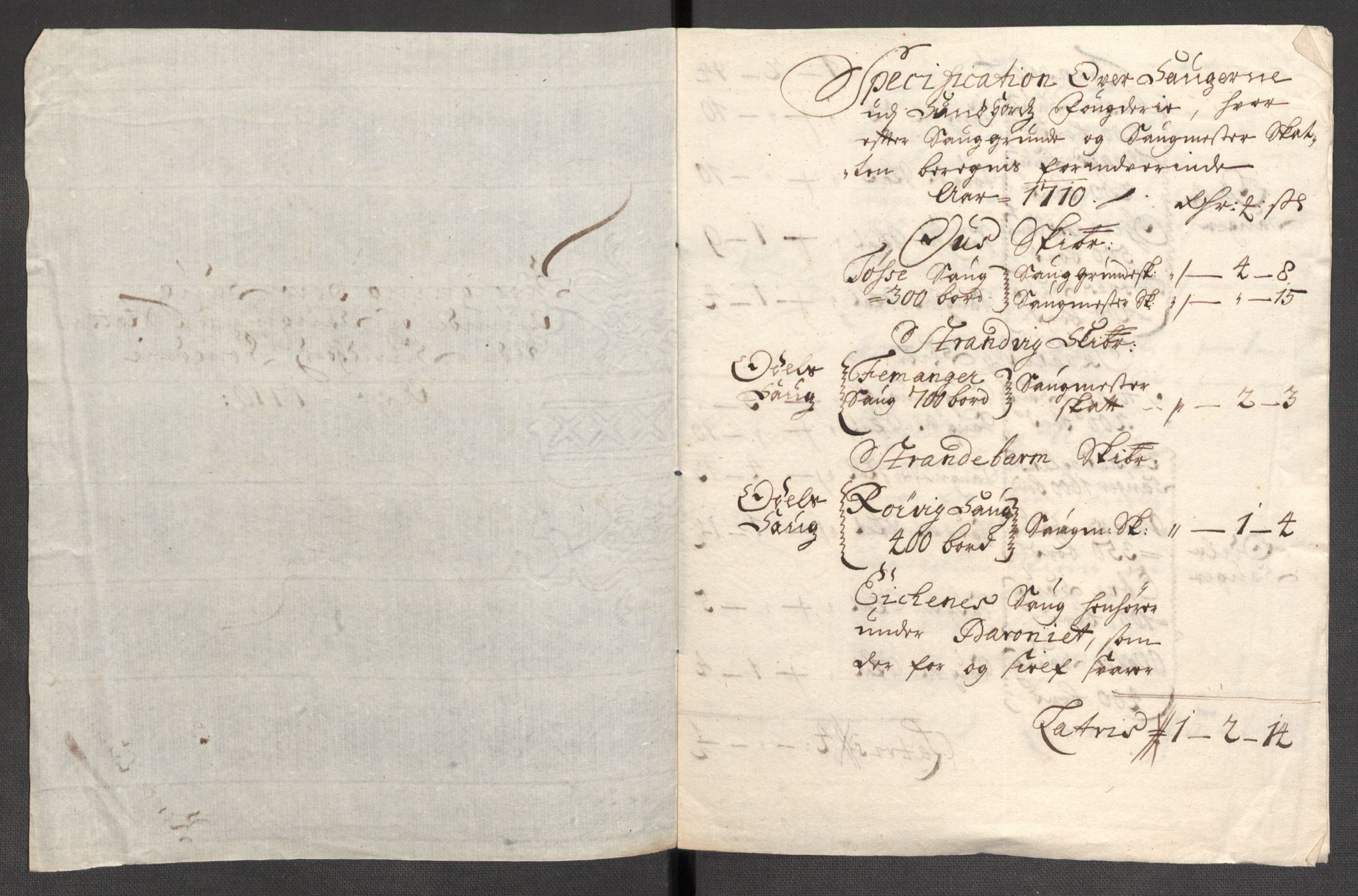 Rentekammeret inntil 1814, Reviderte regnskaper, Fogderegnskap, RA/EA-4092/R48/L2986: Fogderegnskap Sunnhordland og Hardanger, 1709-1710, p. 470
