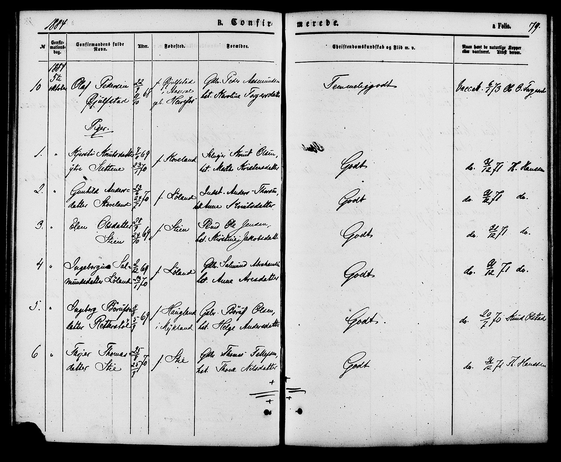 Herefoss sokneprestkontor, AV/SAK-1111-0019/F/Fa/Faa/L0002: Parish register (official) no. A 2, 1861-1886, p. 79