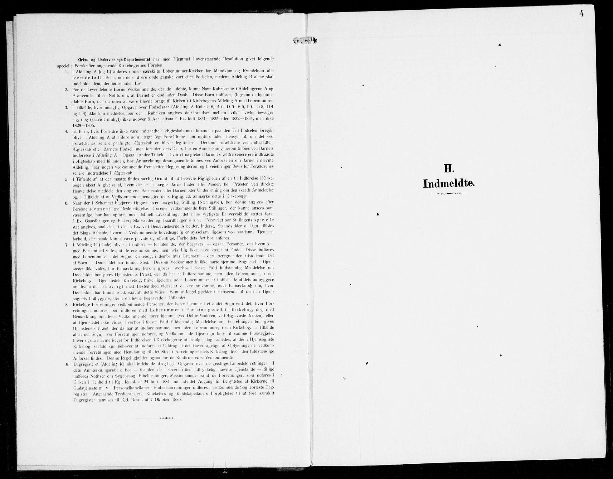 Etne sokneprestembete, SAB/A-75001/H/Haa: Parish register (official) no. E 2, 1905-1922, p. 4