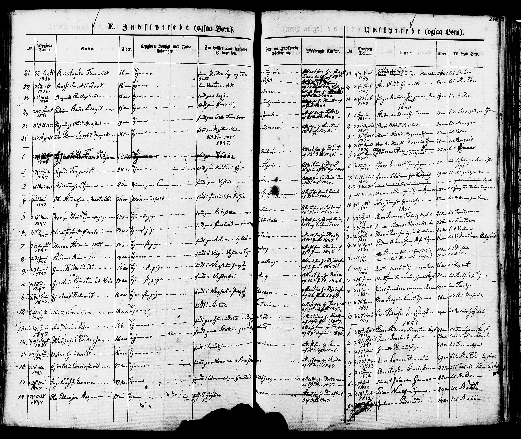 Ministerialprotokoller, klokkerbøker og fødselsregistre - Møre og Romsdal, AV/SAT-A-1454/560/L0719: Parish register (official) no. 560A03, 1845-1872, p. 284