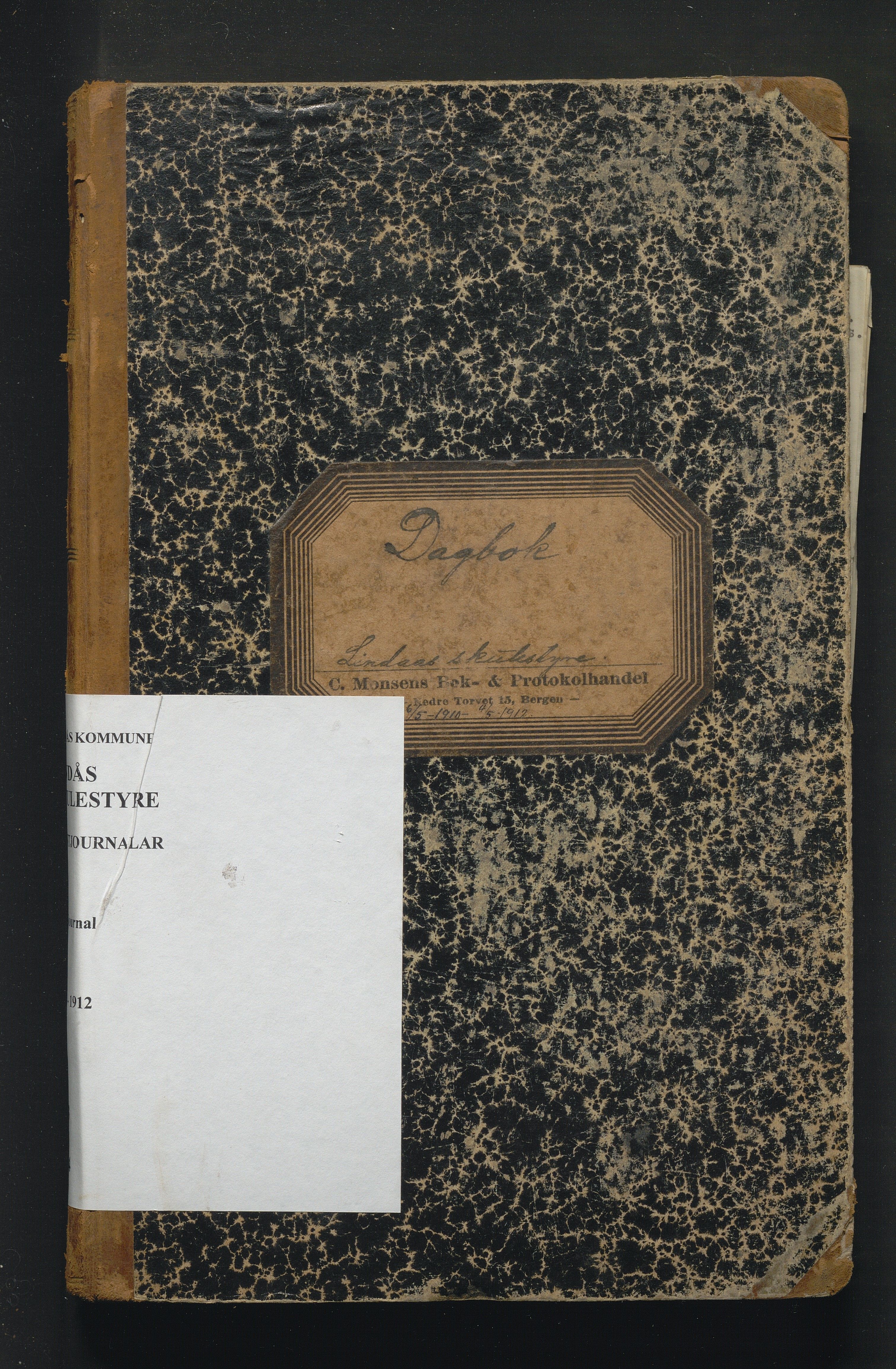 Lindås kommune. Skulestyret, IKAH/1263-211/C/Ca/L0004: Postjournal for Lindås skulestyre, 1910-1912