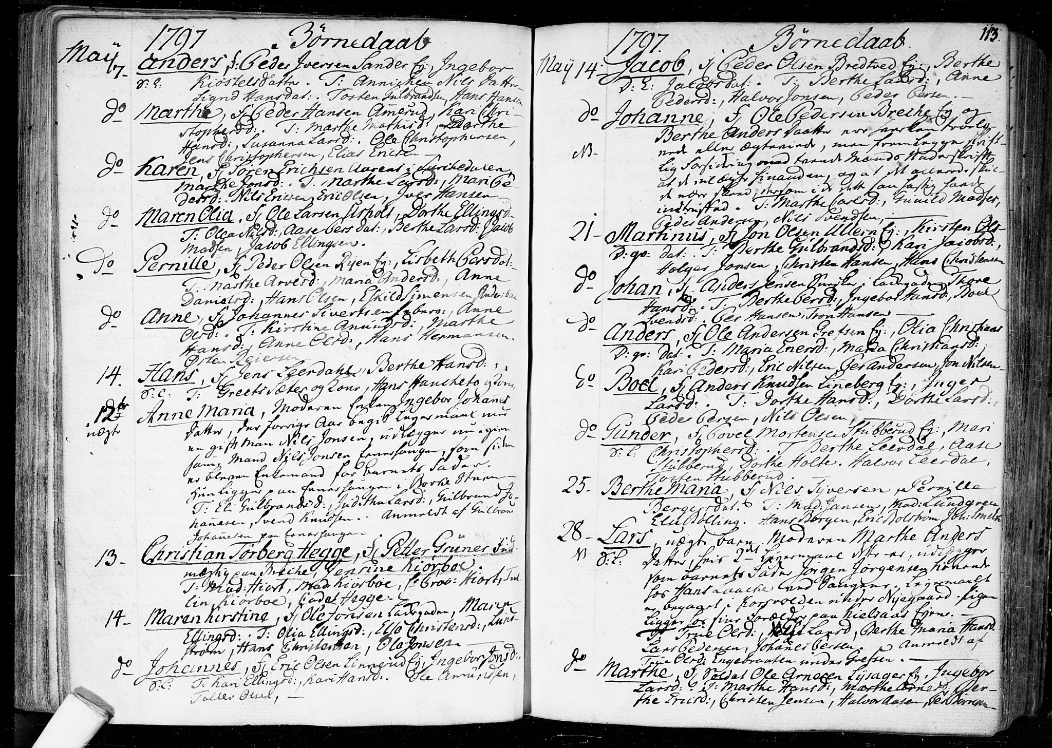 Aker prestekontor kirkebøker, SAO/A-10861/F/L0010: Parish register (official) no. 10, 1786-1809, p. 113