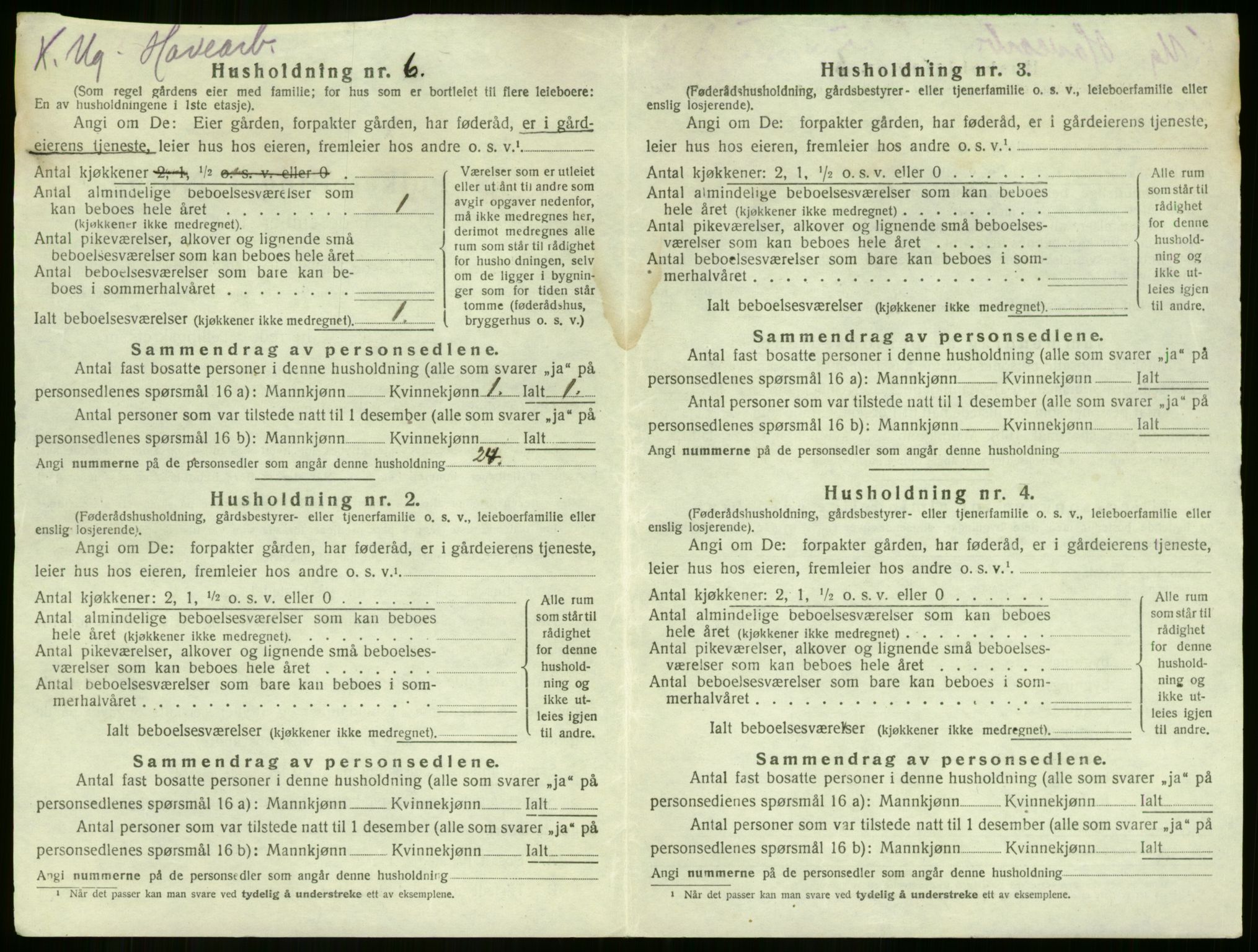 SAKO, 1920 census for Sem, 1920, p. 2235