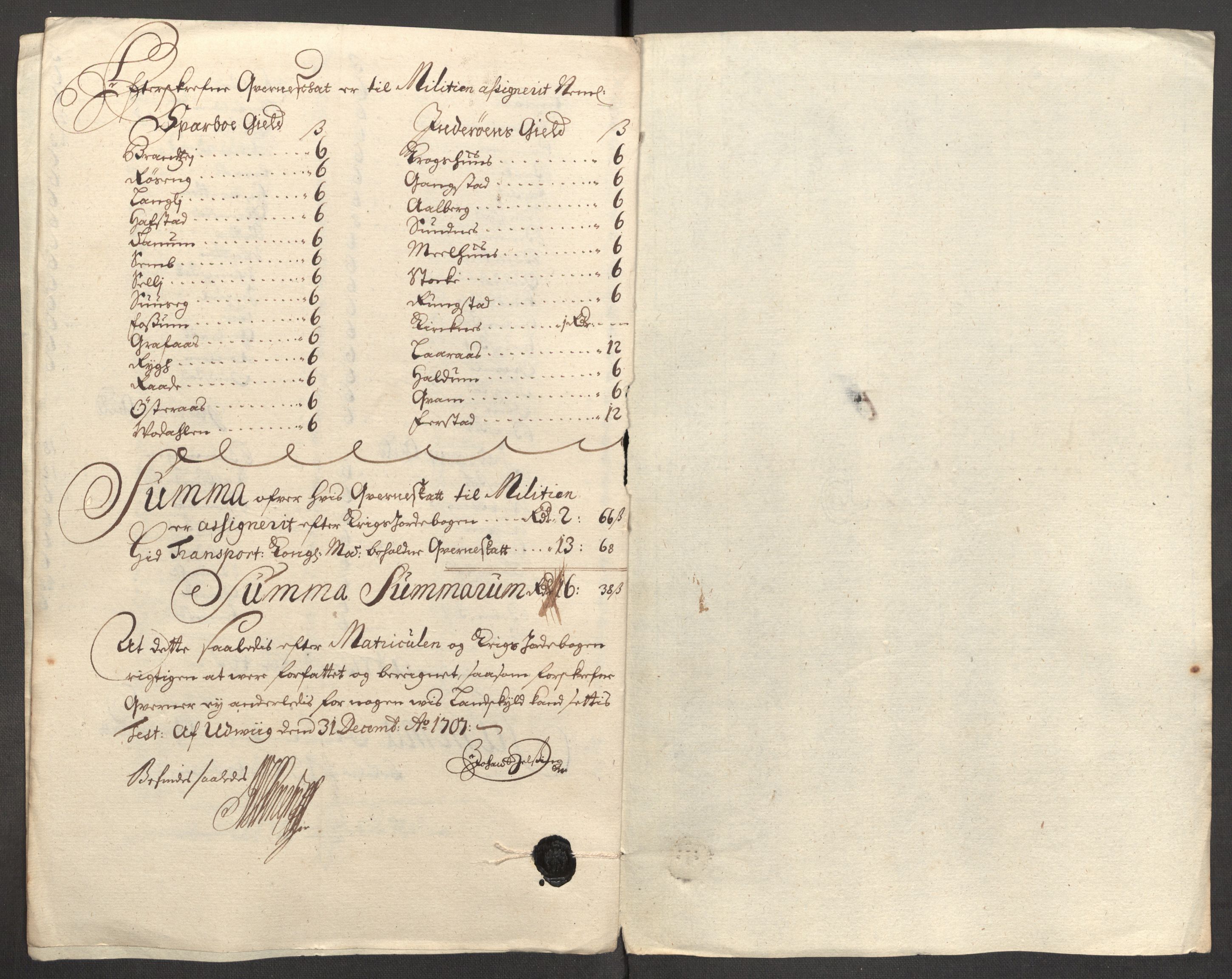 Rentekammeret inntil 1814, Reviderte regnskaper, Fogderegnskap, AV/RA-EA-4092/R63/L4315: Fogderegnskap Inderøy, 1706-1707, p. 407