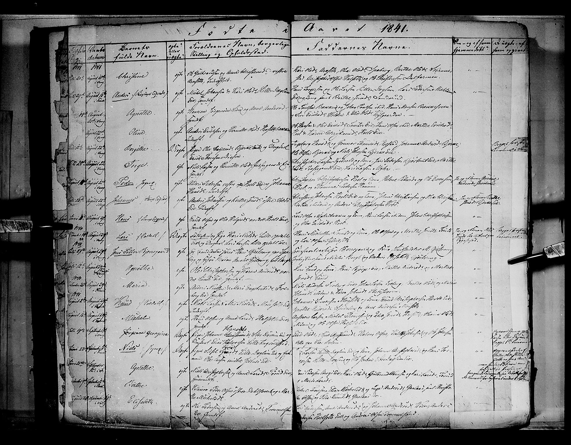 Vang prestekontor, Hedmark, SAH/PREST-008/H/Ha/Haa/L0010: Parish register (official) no. 10, 1841-1855