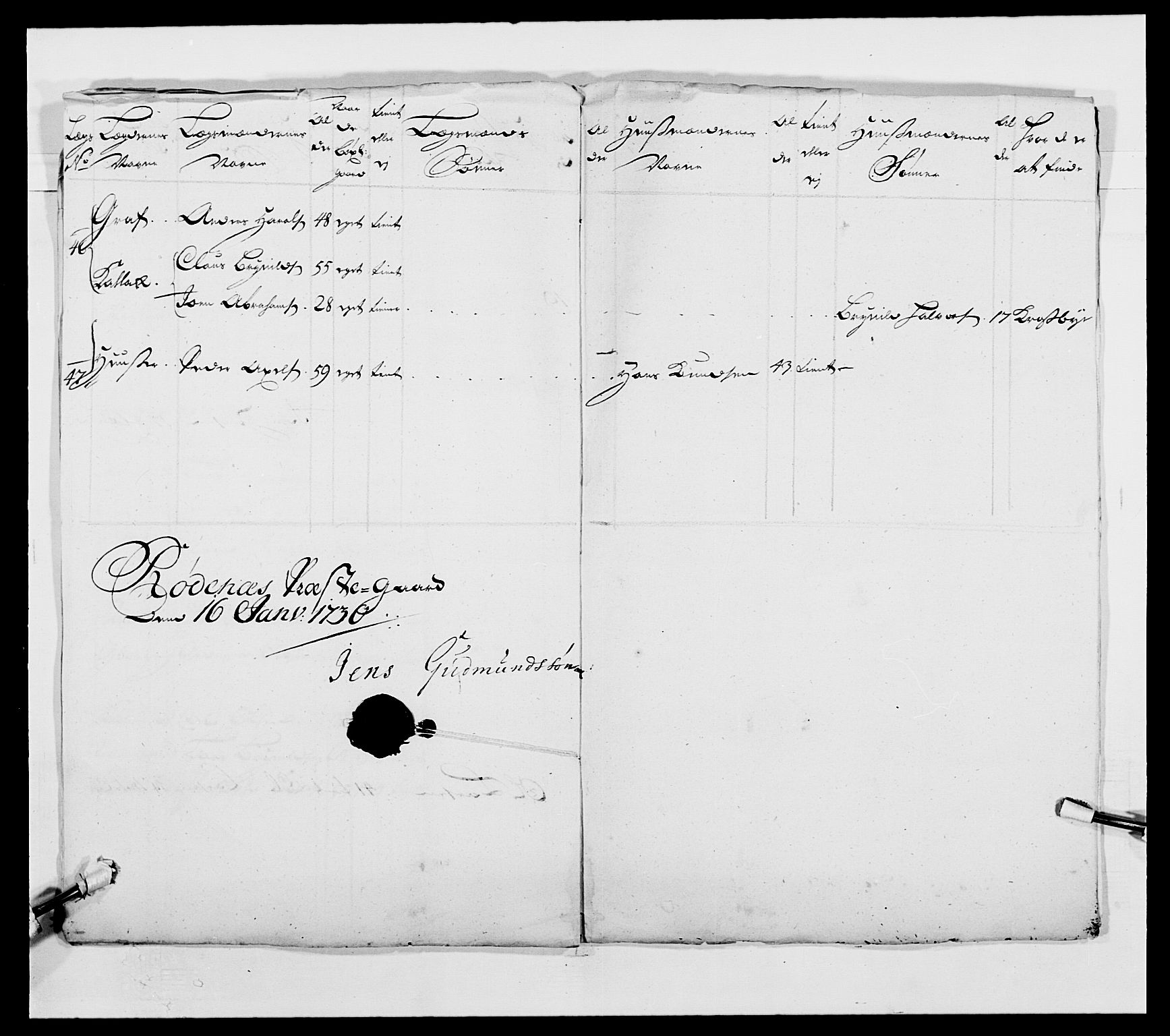 Kommanderende general (KG I) med Det norske krigsdirektorium, AV/RA-EA-5419/E/Ea/L0490: 2. Akershusiske regiment, 1730-1748, p. 42