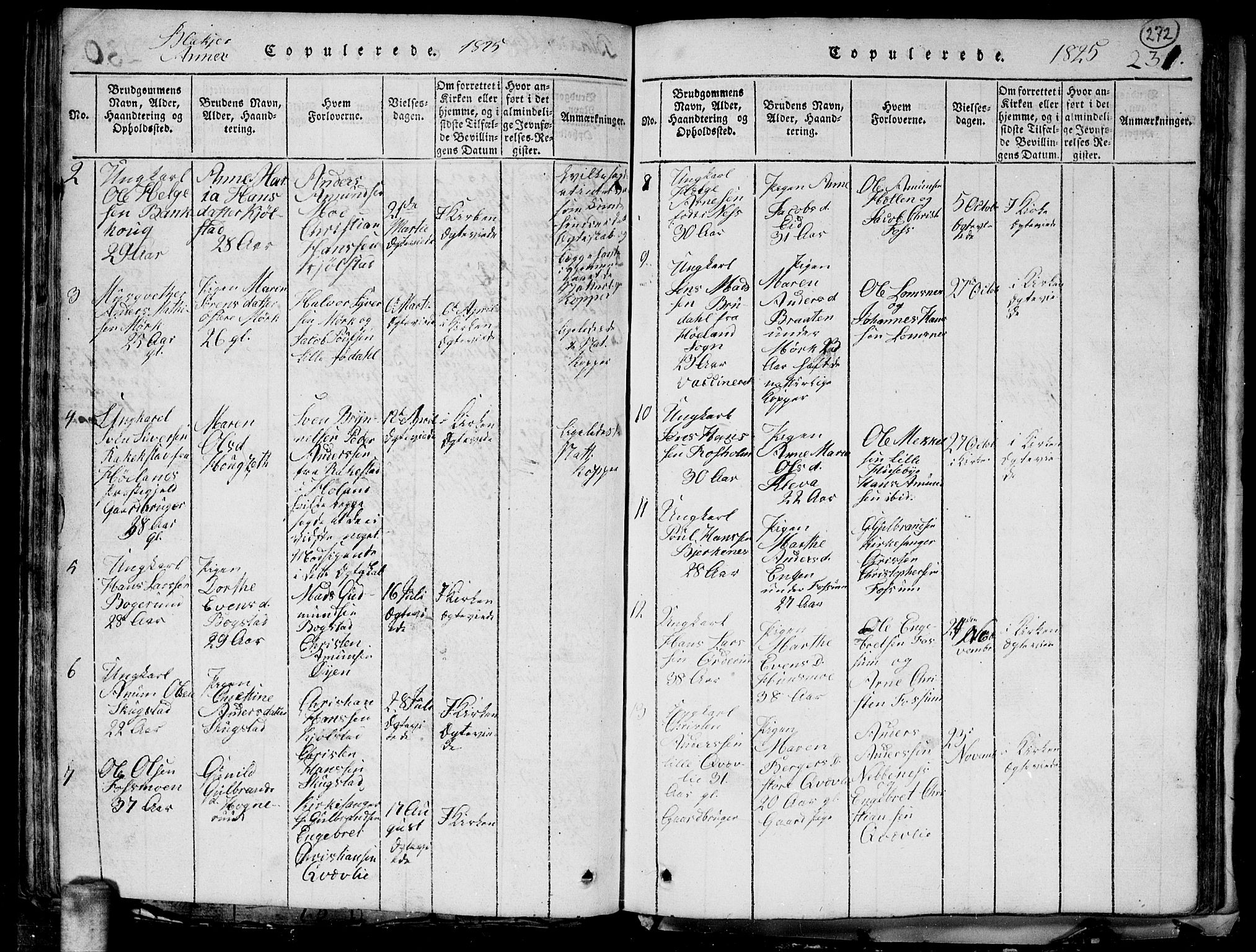 Aurskog prestekontor Kirkebøker, SAO/A-10304a/G/Ga/L0001: Parish register (copy) no. I 1, 1814-1829, p. 272