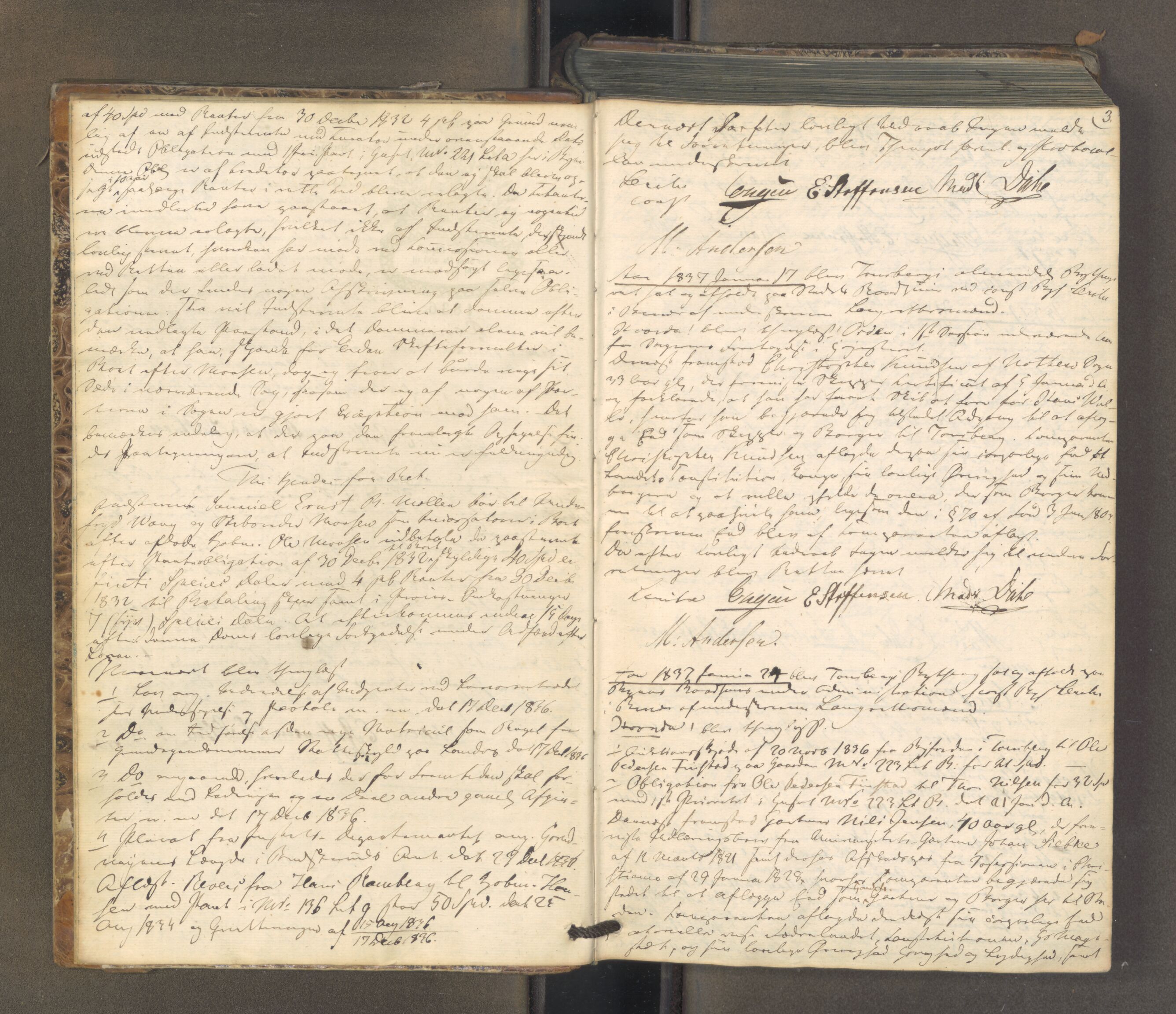 Tønsberg byfogd, AV/SAKO-A-224/F/Fa/L0025: Tingbok, 1836-1851, p. 2b-3a