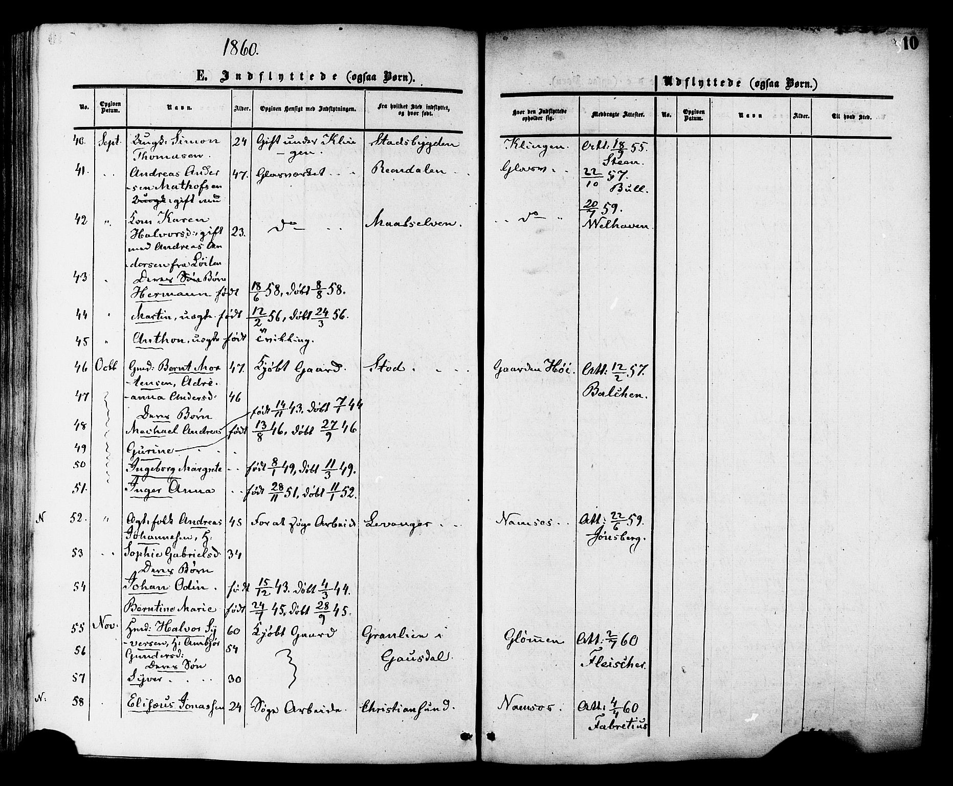 Ministerialprotokoller, klokkerbøker og fødselsregistre - Nord-Trøndelag, SAT/A-1458/764/L0553: Parish register (official) no. 764A08, 1858-1880, p. 10