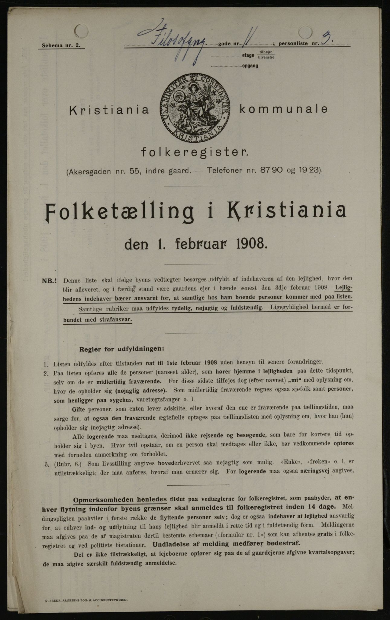 OBA, Municipal Census 1908 for Kristiania, 1908, p. 21950