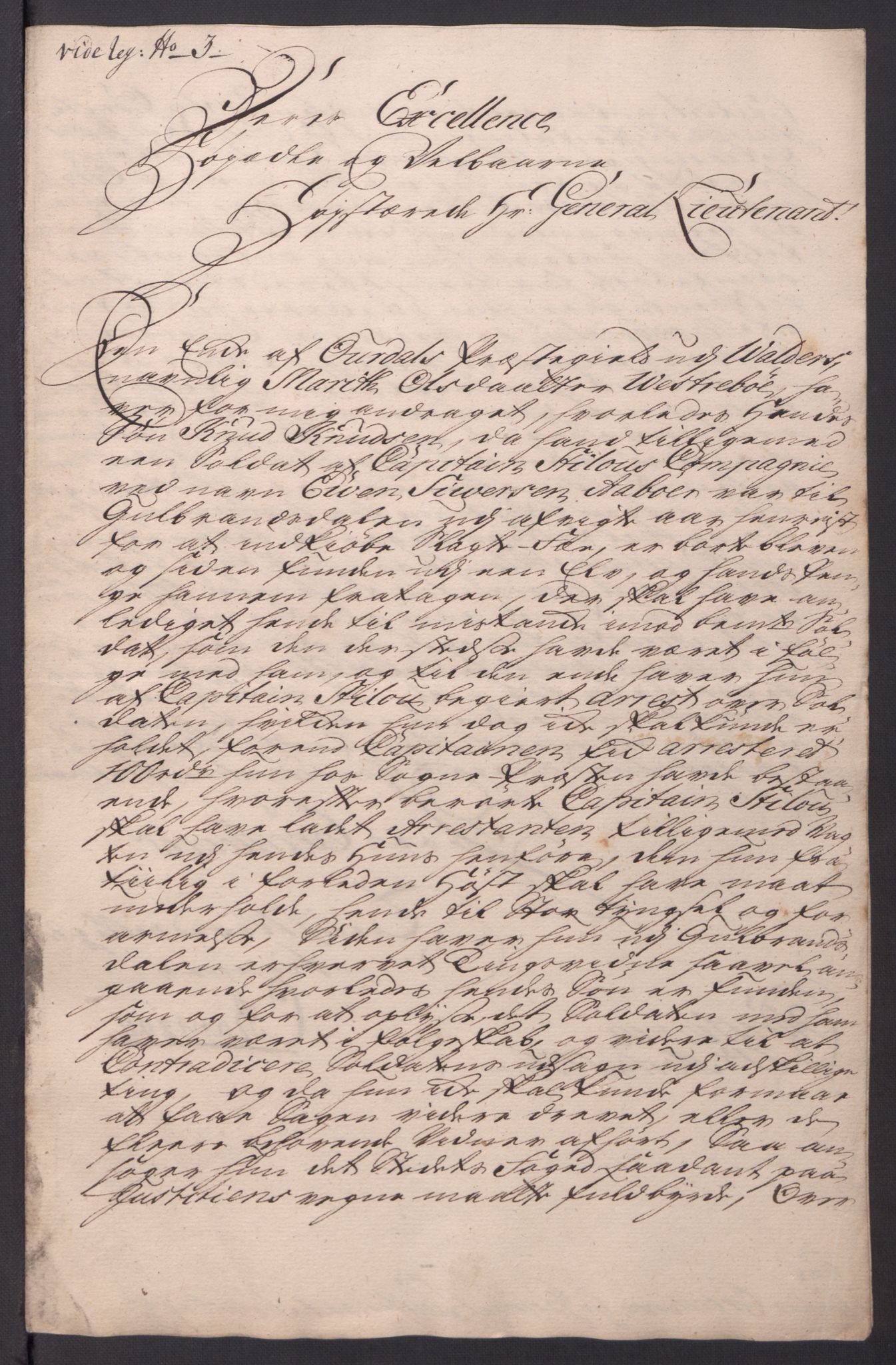 Kommanderende general (KG I) med Det norske krigsdirektorium, AV/RA-EA-5419/D/L0061: Stattholderens, stiftamtmenns og amtmenns brev, 1731-1740, p. 156