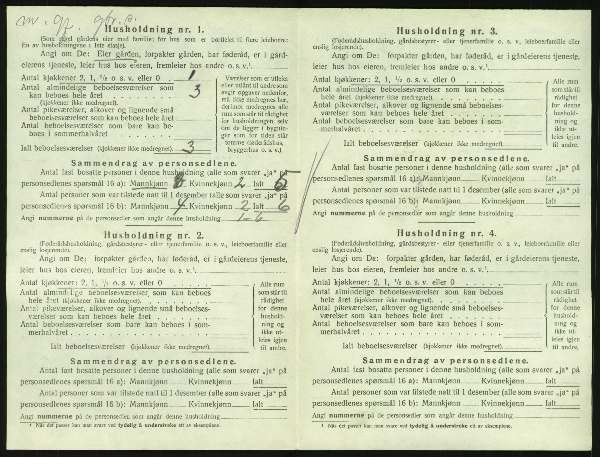 SAKO, 1920 census for Hedrum, 1920, p. 1416