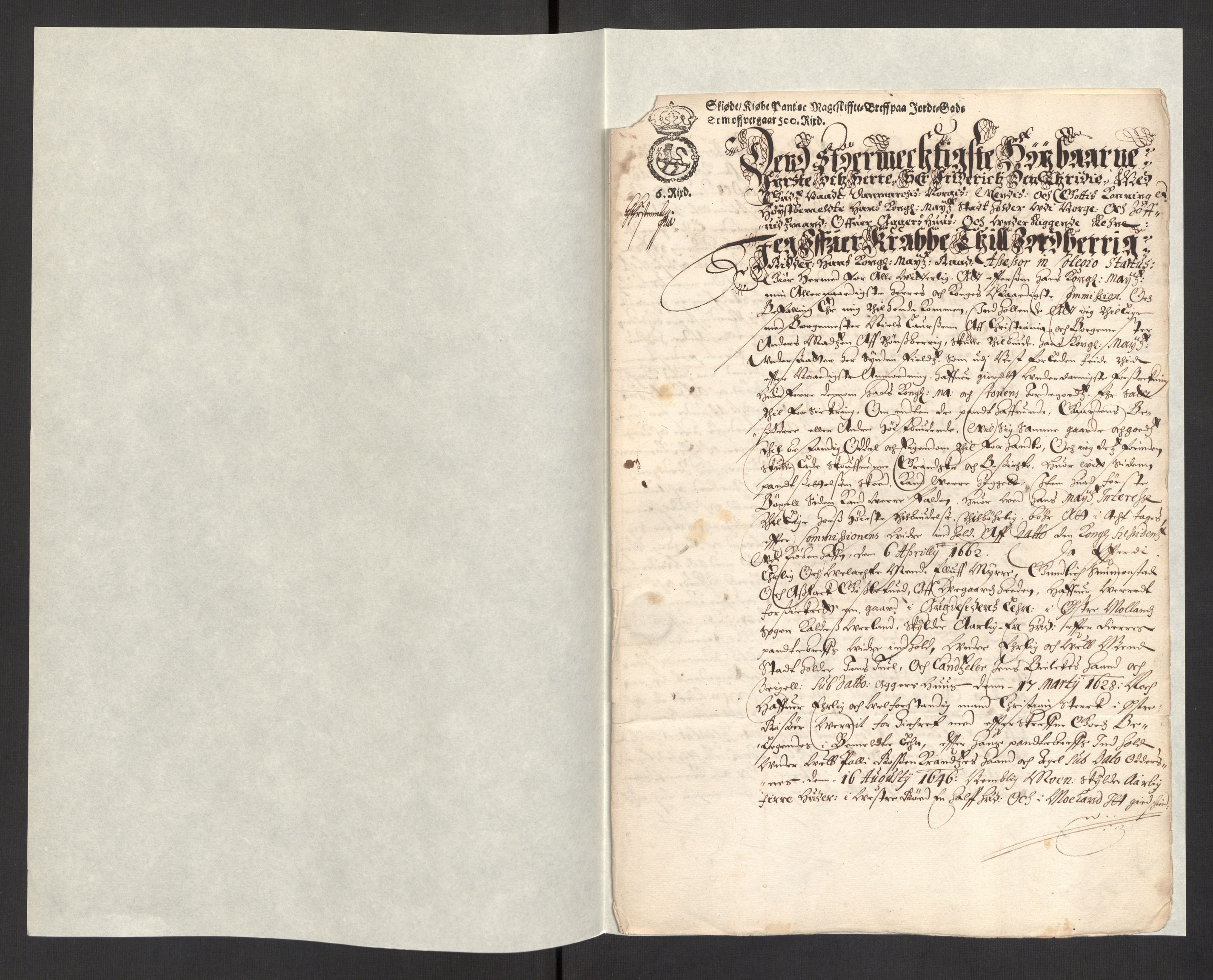 Rentekammeret, Kammerkanselliet, RA/EA-3111/G/Gg/Ggj/Ggja/L0001a: Skjøter utstedt av myndigheter i Norge og senere ombyttet med kongelige konfirmasjonsskjøter, 1663-1669, p. 335