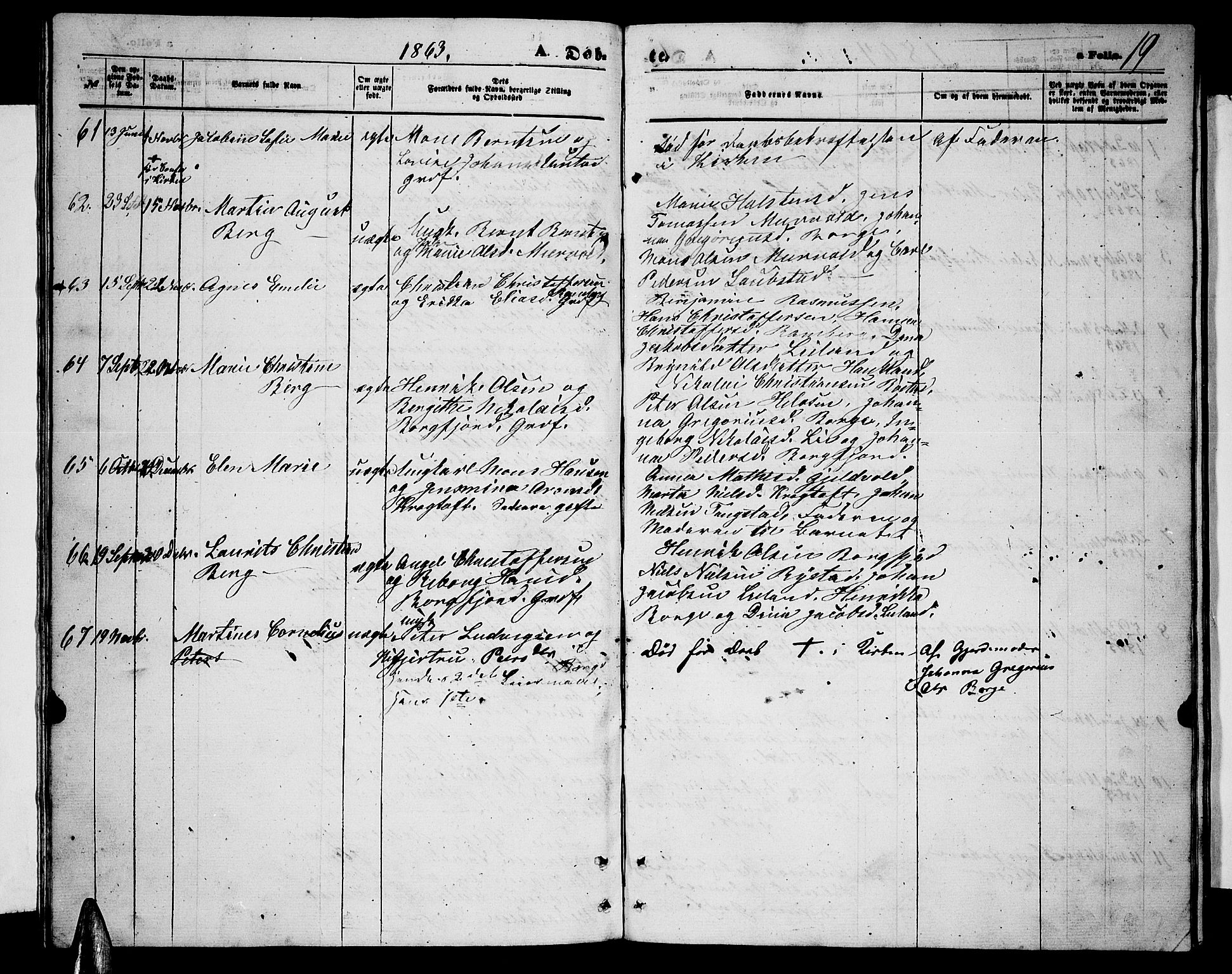 Ministerialprotokoller, klokkerbøker og fødselsregistre - Nordland, SAT/A-1459/880/L1140: Parish register (copy) no. 880C02, 1861-1875, p. 19