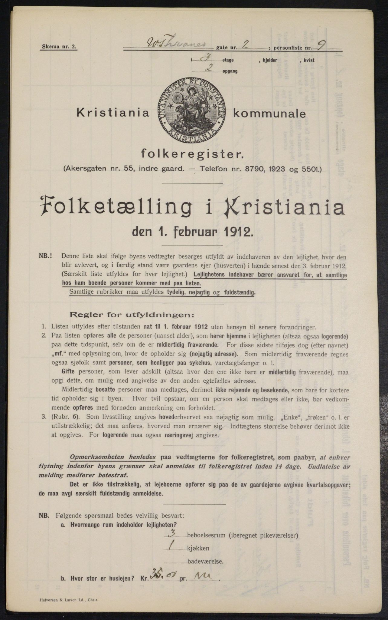 OBA, Municipal Census 1912 for Kristiania, 1912, p. 126220