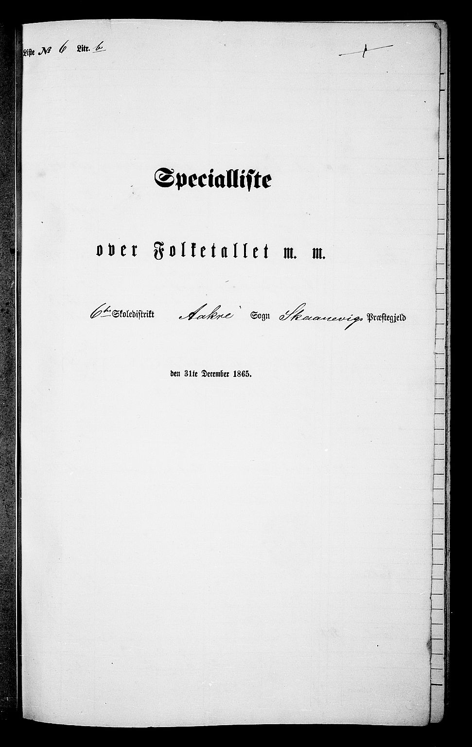 RA, 1865 census for Skånevik, 1865, p. 99