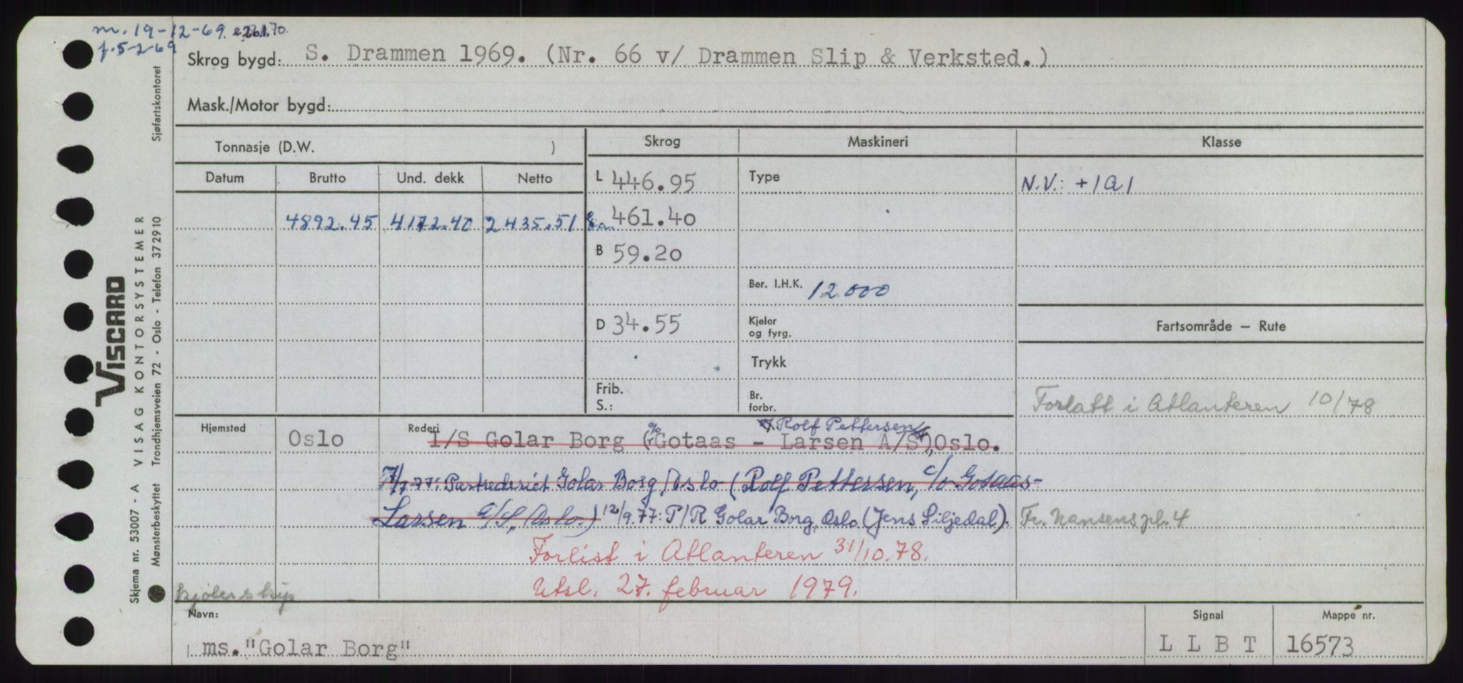 Sjøfartsdirektoratet med forløpere, Skipsmålingen, RA/S-1627/H/Hd/L0013: Fartøy, Gne-Gås, p. 27