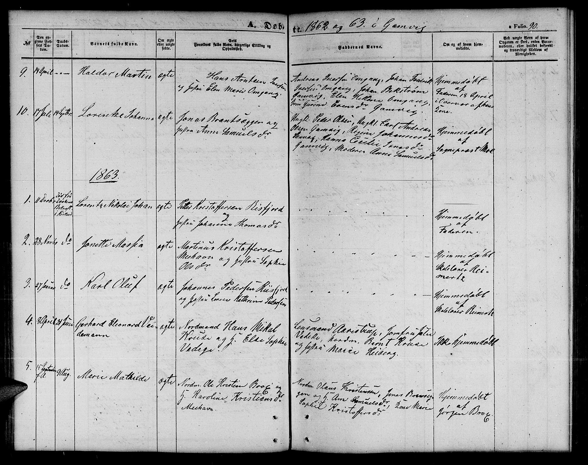 Tana sokneprestkontor, SATØ/S-1334/H/Hb/L0001klokker: Parish register (copy) no. 1 /2, 1862-1867, p. 90
